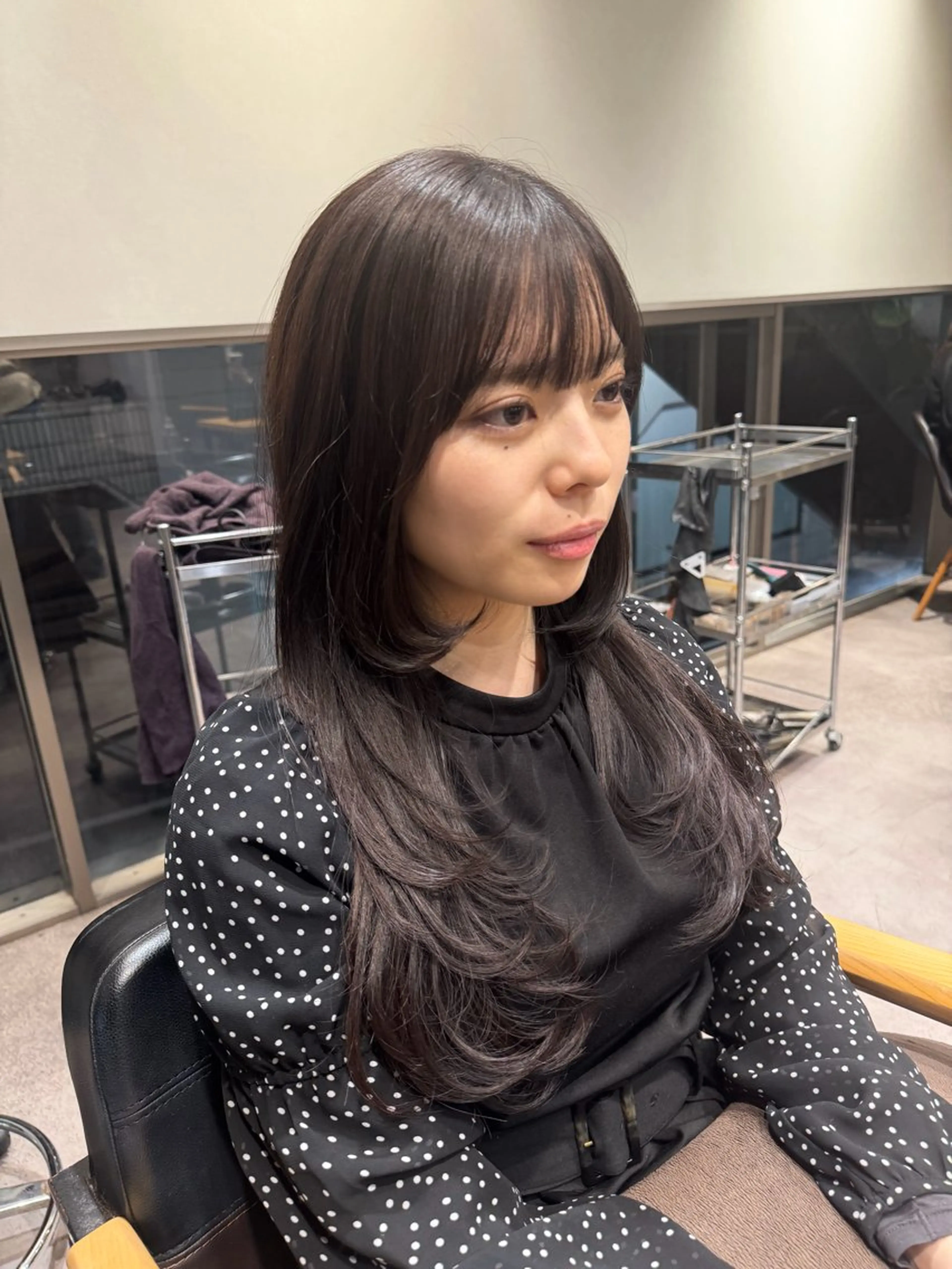 ロング カラー カット ヘアカラー 佐藤史哉＊ 韓国レイヤー赤み除去のヘアスタイル