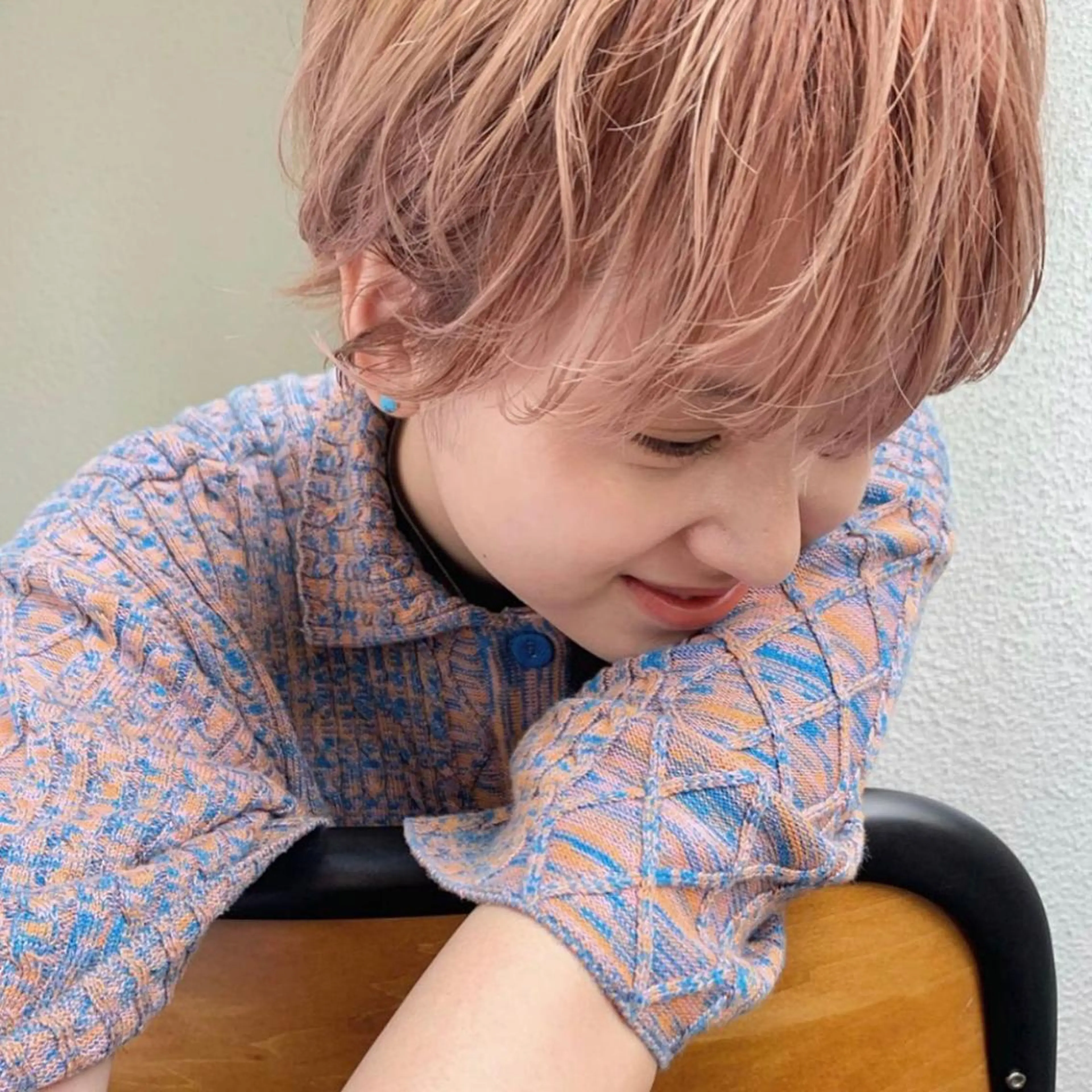 ショート カラー ピンクカラー カット ヘアカラー トリートメント 韓国ヘア /男女❄️ 細江 美紅のヘアスタイル