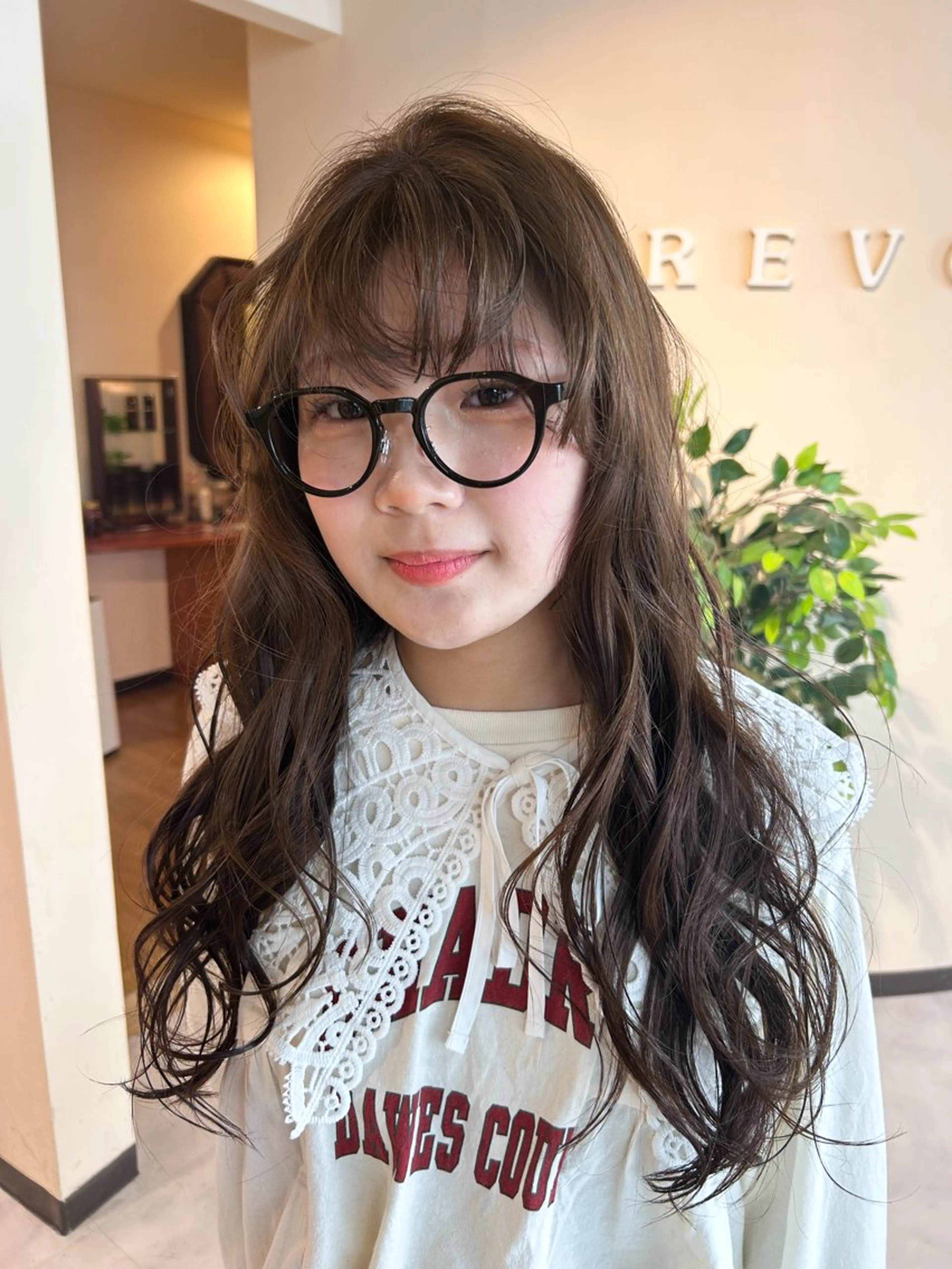 セミロング カット ヘアカラー 透明感/レイヤー/ 武士るな🌿‬のヘアスタイル