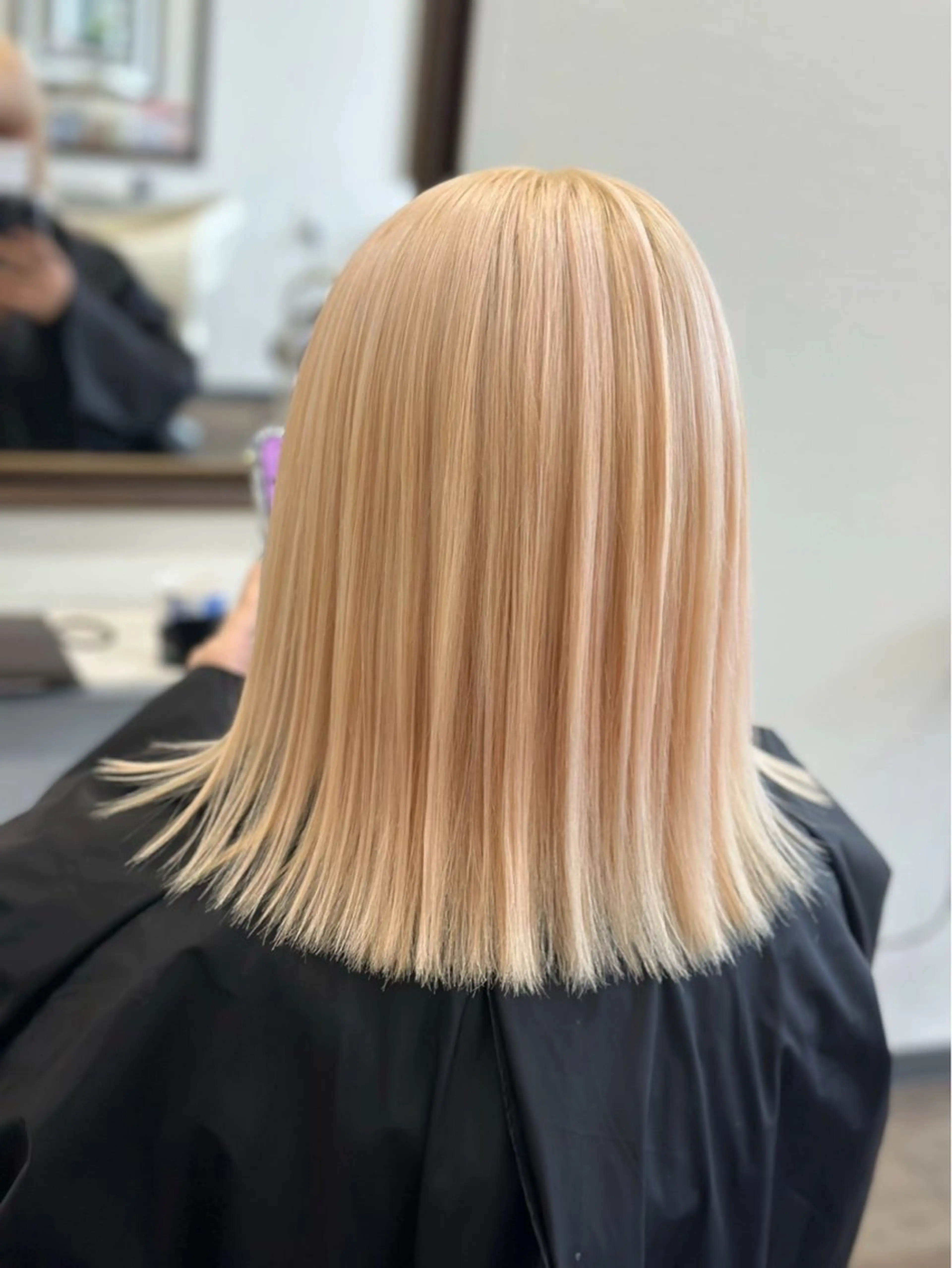 ミディアム カラー ヘアカラー 鍵 魁斗のヘアスタイル