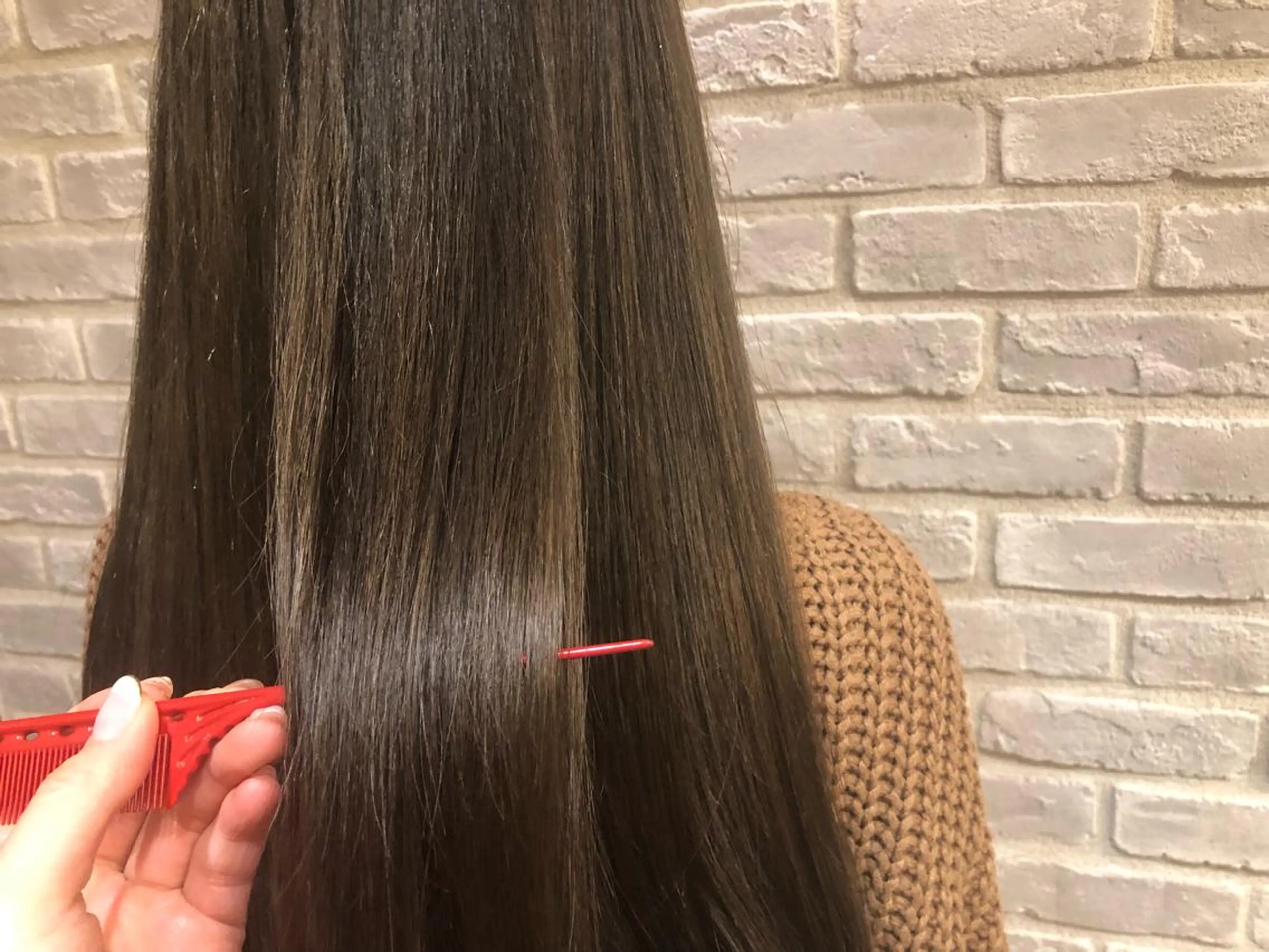 ロング カラー パーマ ヘアアレンジ 藤井 菜緒のヘアスタイル