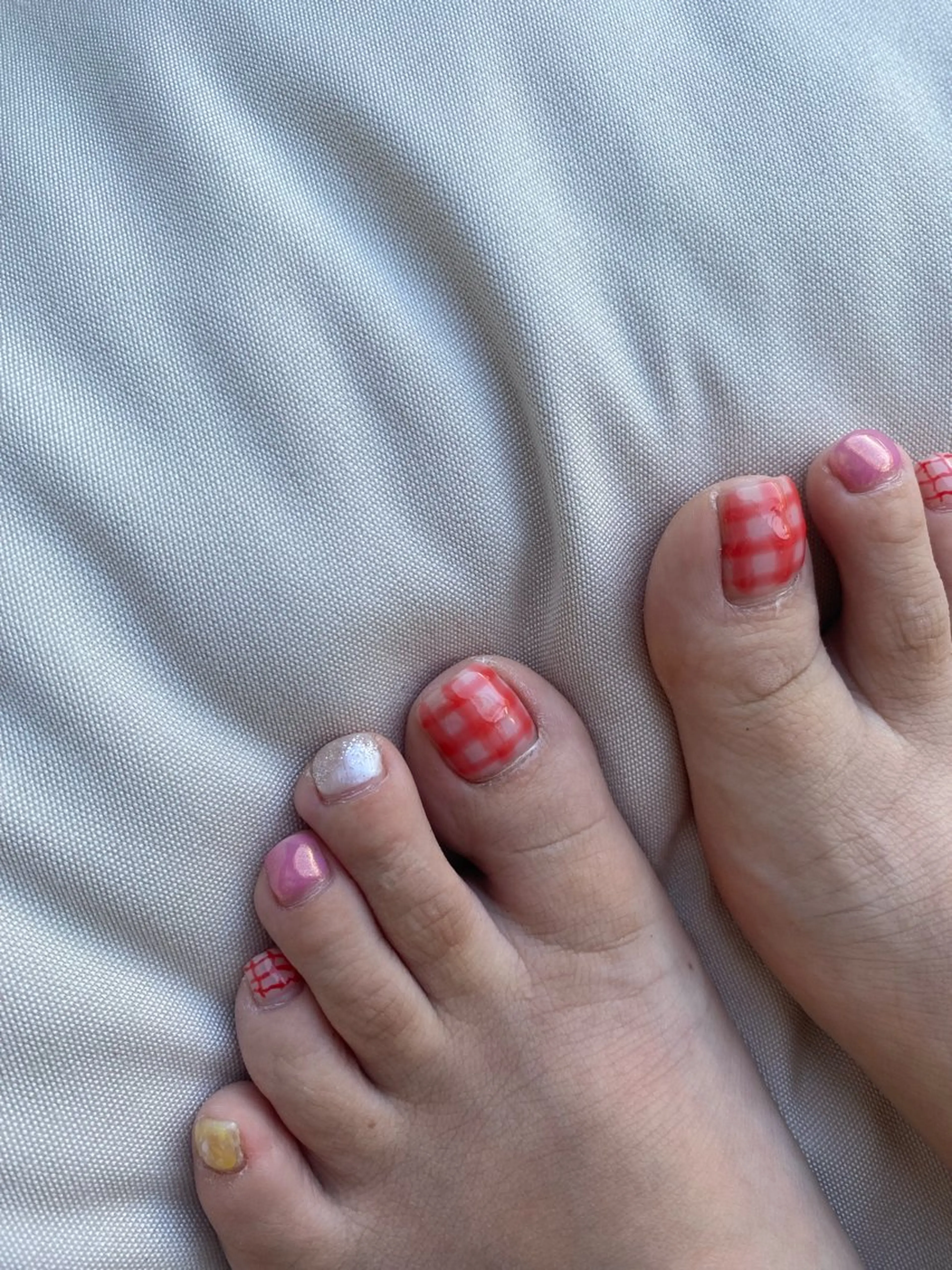 ネイル フットネイル フレンチネイル ジェルネイル グラデーション マグネットネイル フットネイル ヘアー.ネイル二刀流 misa🫧のヘアスタイル