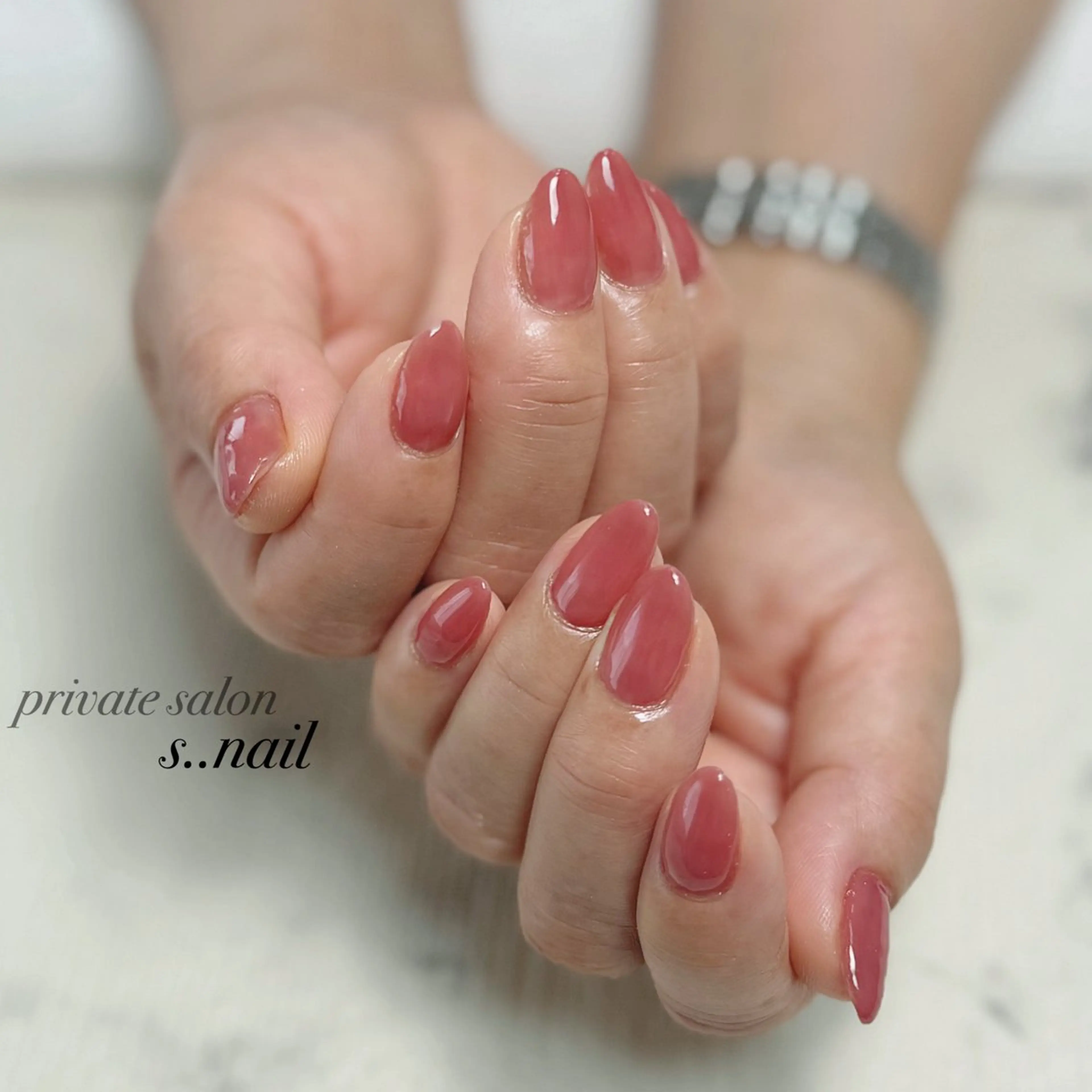 ネイル ピンク ハンドネイル フットネイル s..nail / MORITAのネイルデザイン