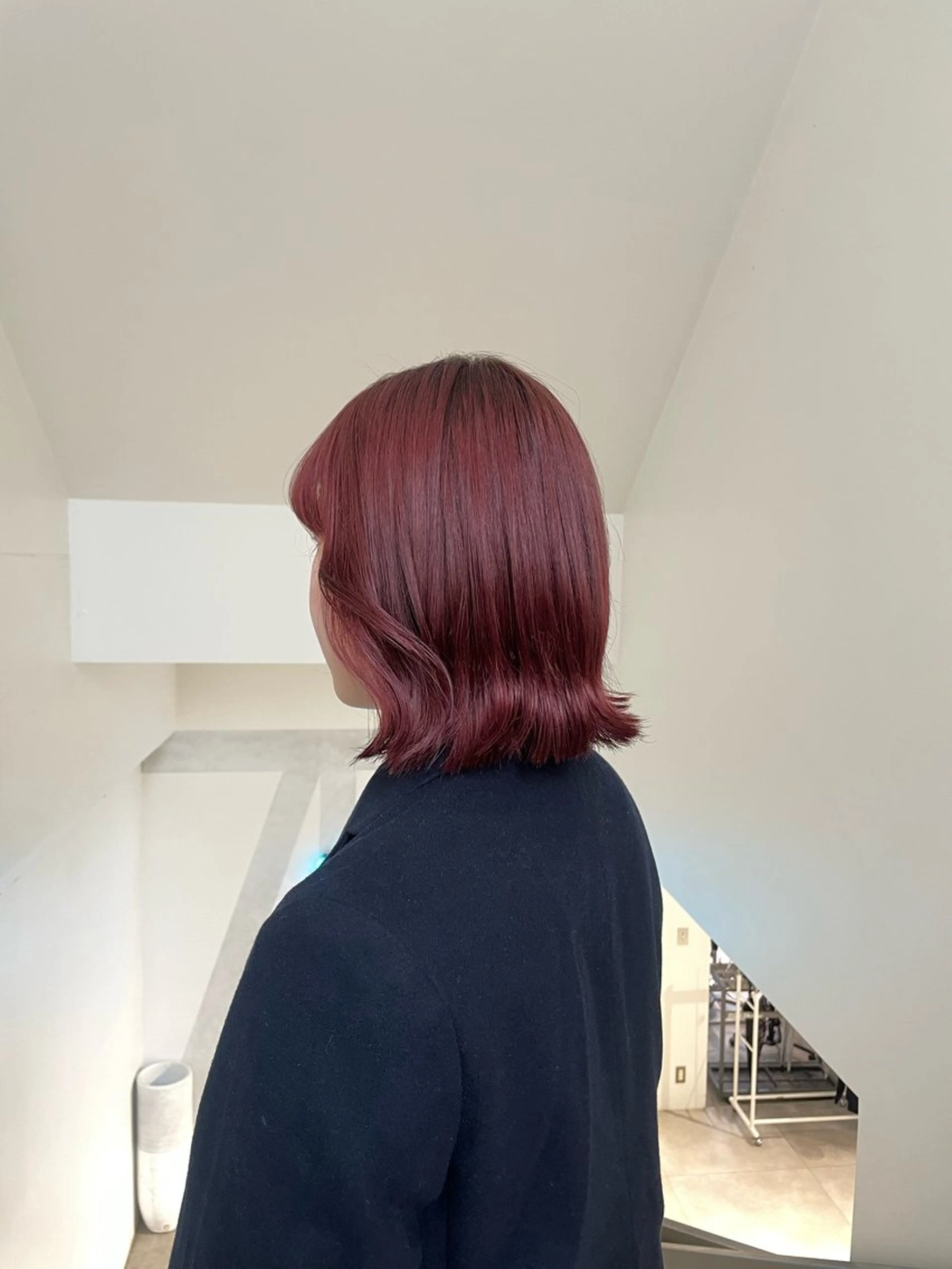 ミディアム カラー ヘアカラー 🌟暖色系ハイトーン 🌟AIのヘアスタイル