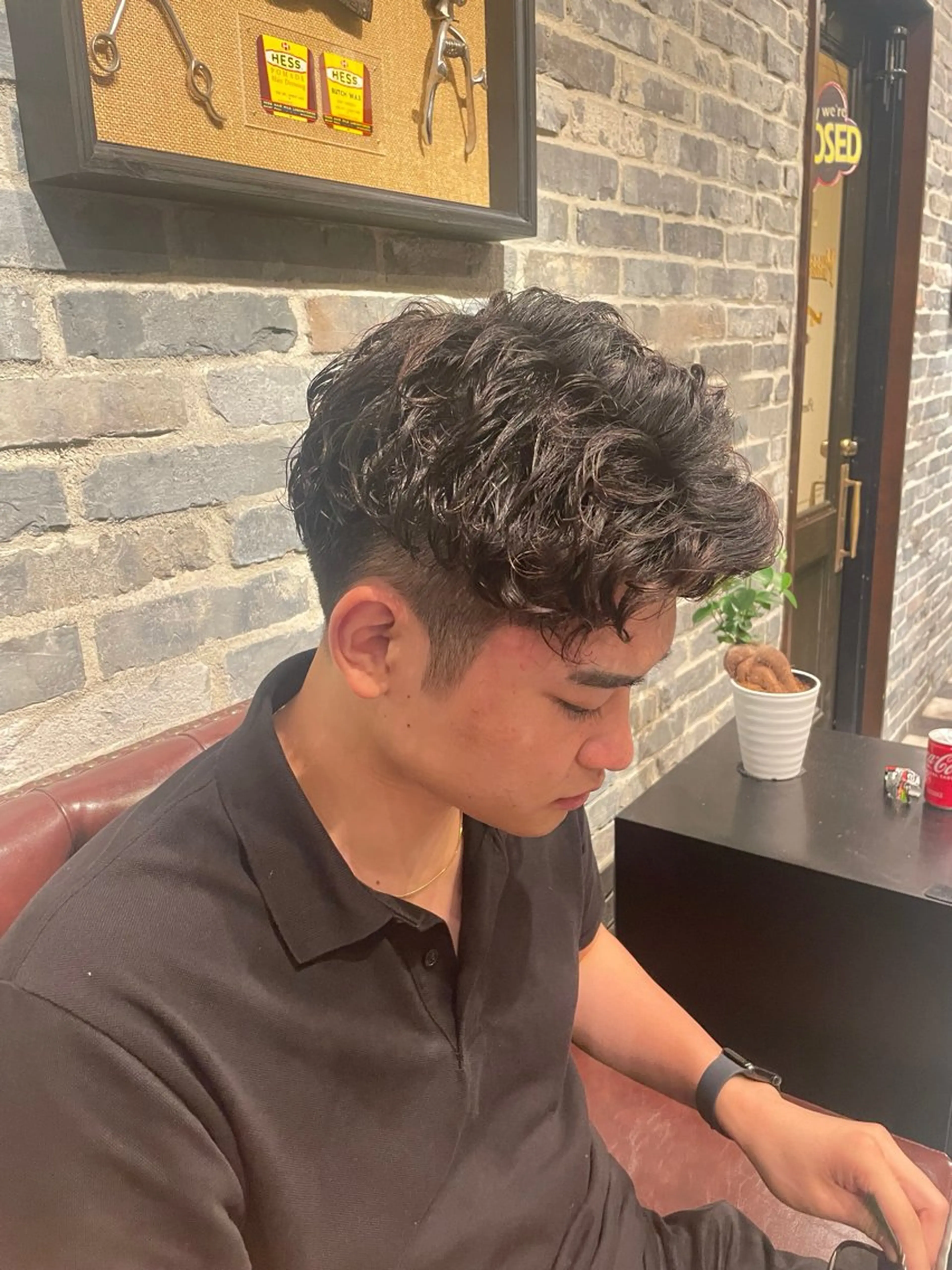 ショート パーマ メンズ Dorcus日本橋所属・カット無料 長利愛花のヘアスタイル