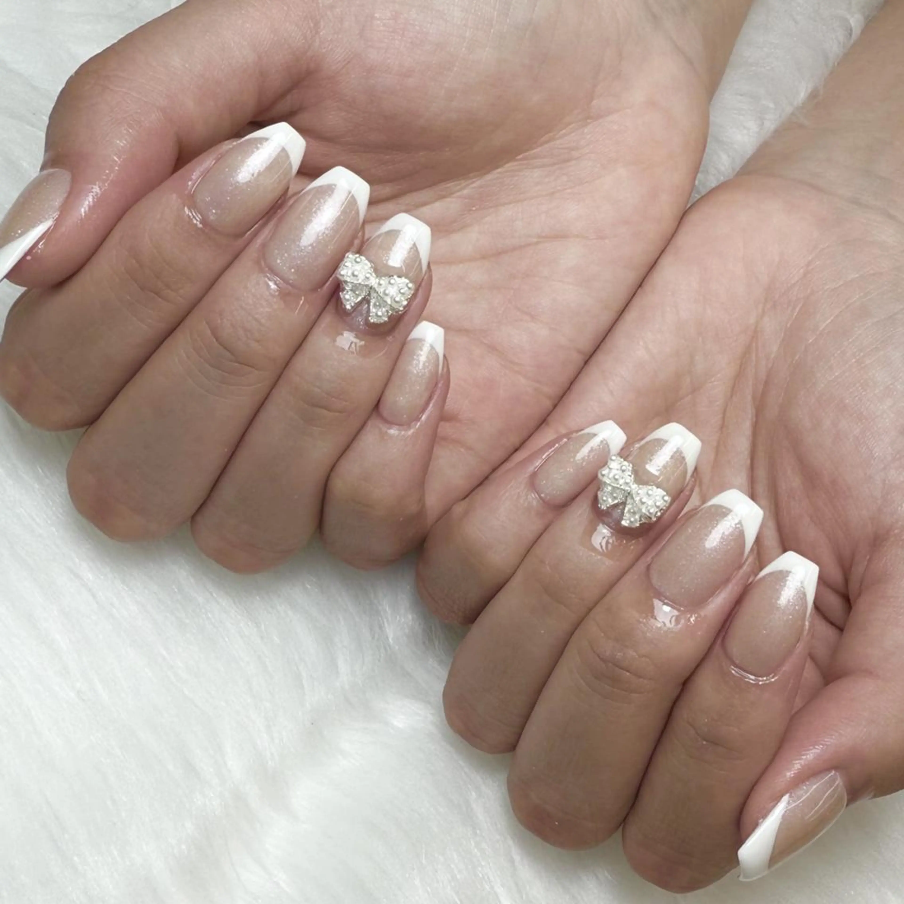 【特別価格❕オフなし限定】🫧フレンチアート🫧長さだし10本込み 1色の写真