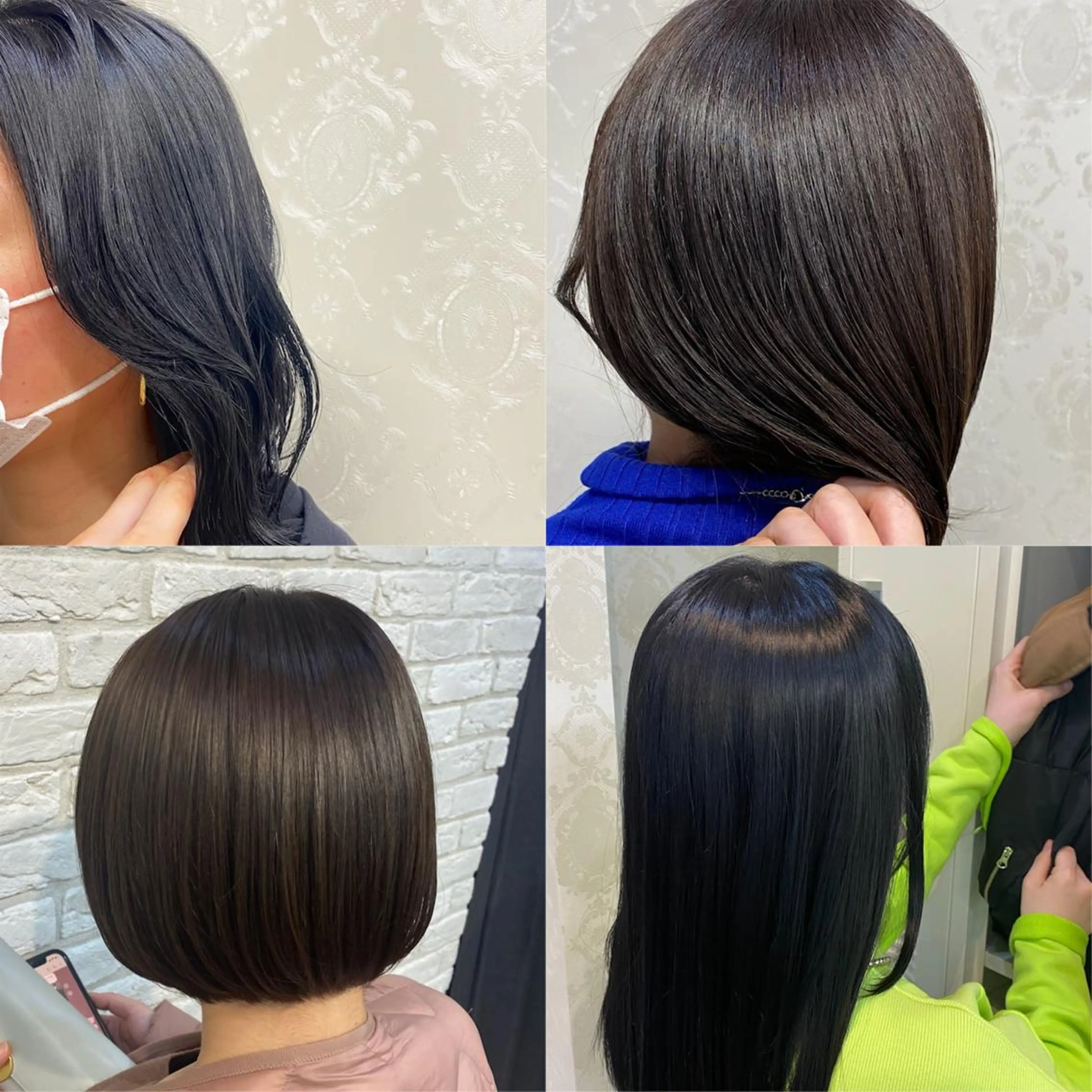 ミディアム ボブ 髪質改善 トリートメント カット ヘアカラー トリートメント ココロ☀️ CLUTCH天王寺店のヘアスタイル