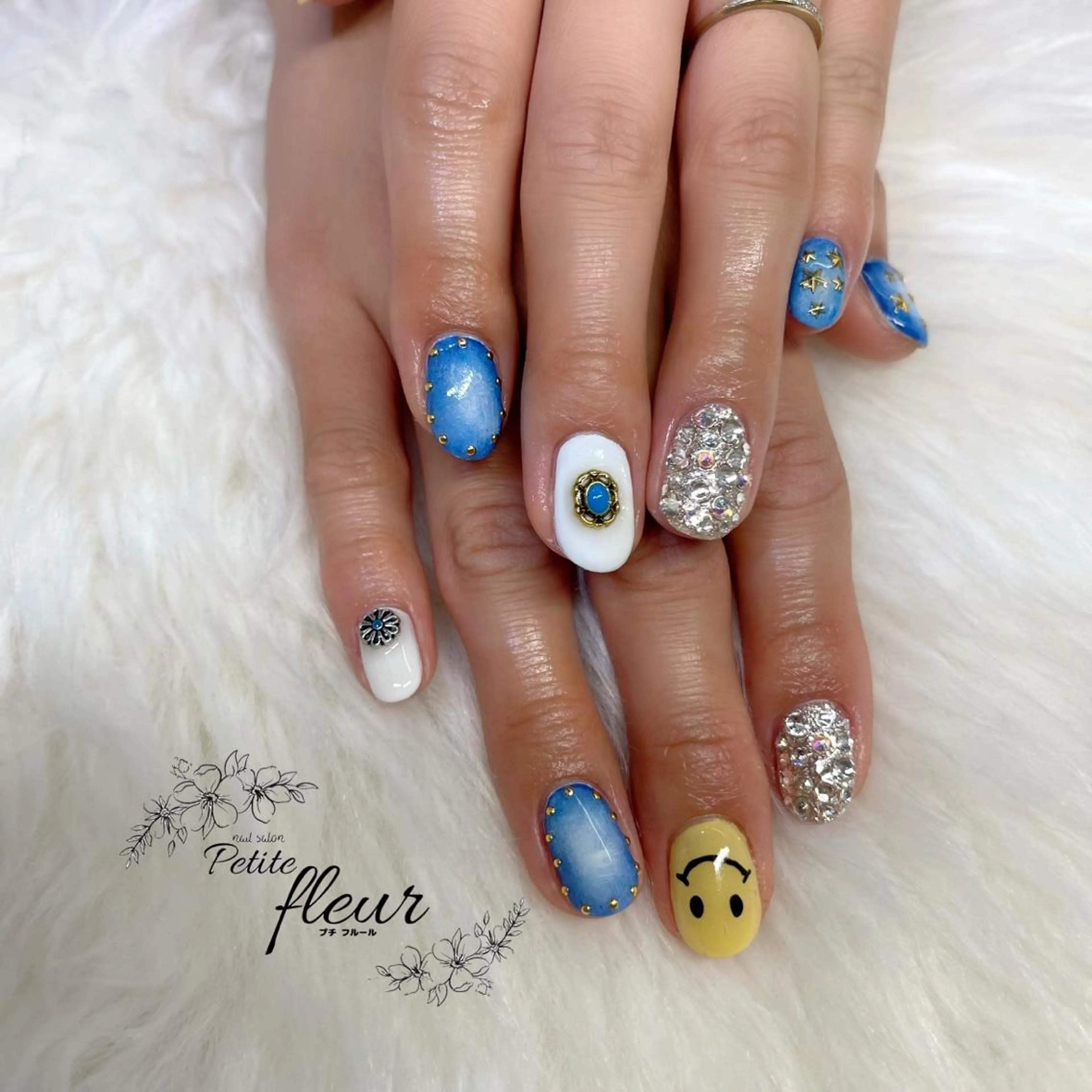 ネイル 持ち込み ❁⃘*。Petite fleur❁⃘*りさのネイルデザイン
