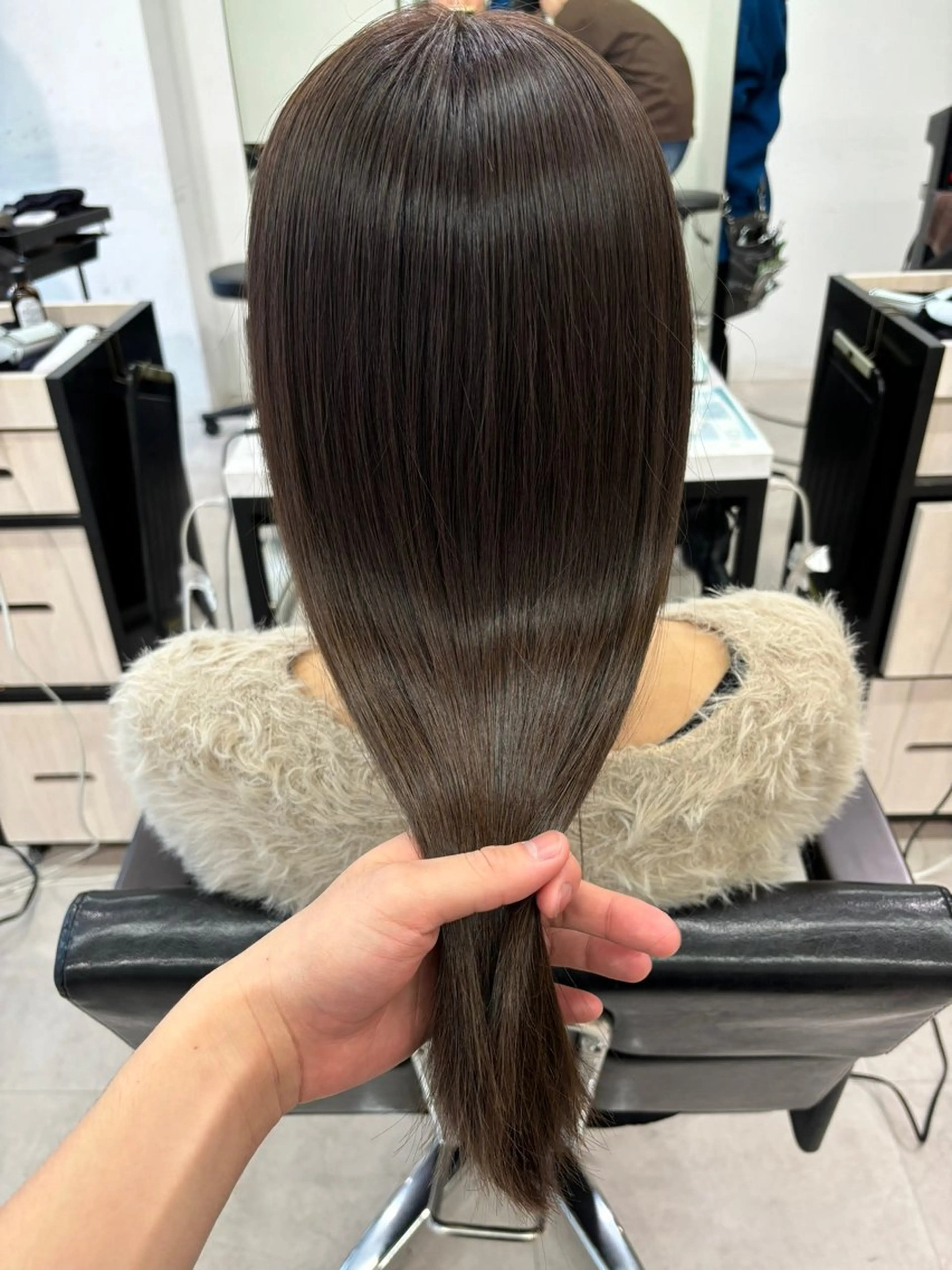 セミロング パーマ ストレートパーマ カット 縮毛矯正 トリートメント ハイライト/ショート /ボブ/RYOHEIのヘアスタイル