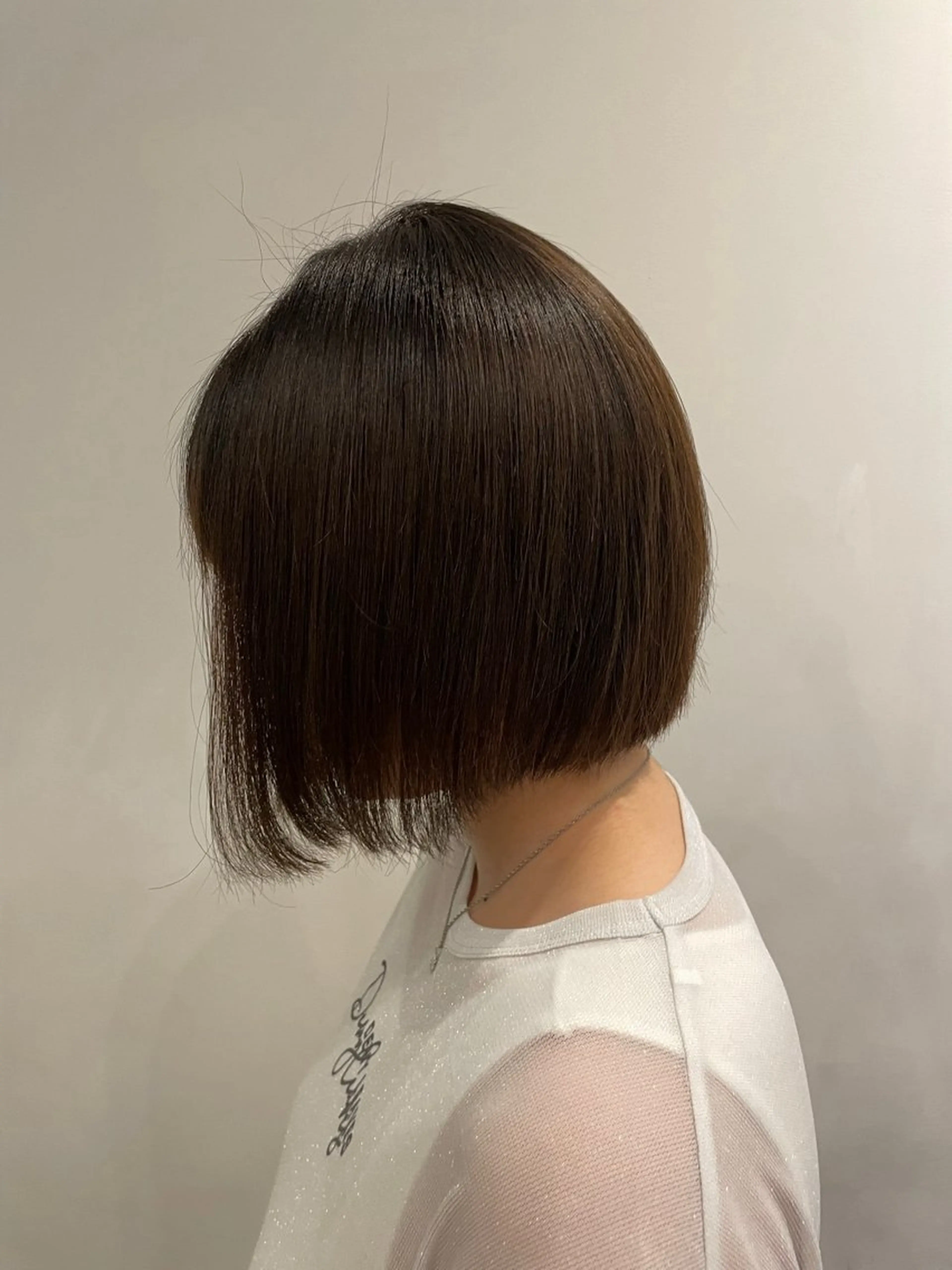 ショート カラー ボブ 縮毛矯正 cocoa/透明感 カラー/縮毛矯正🎀のヘアスタイル