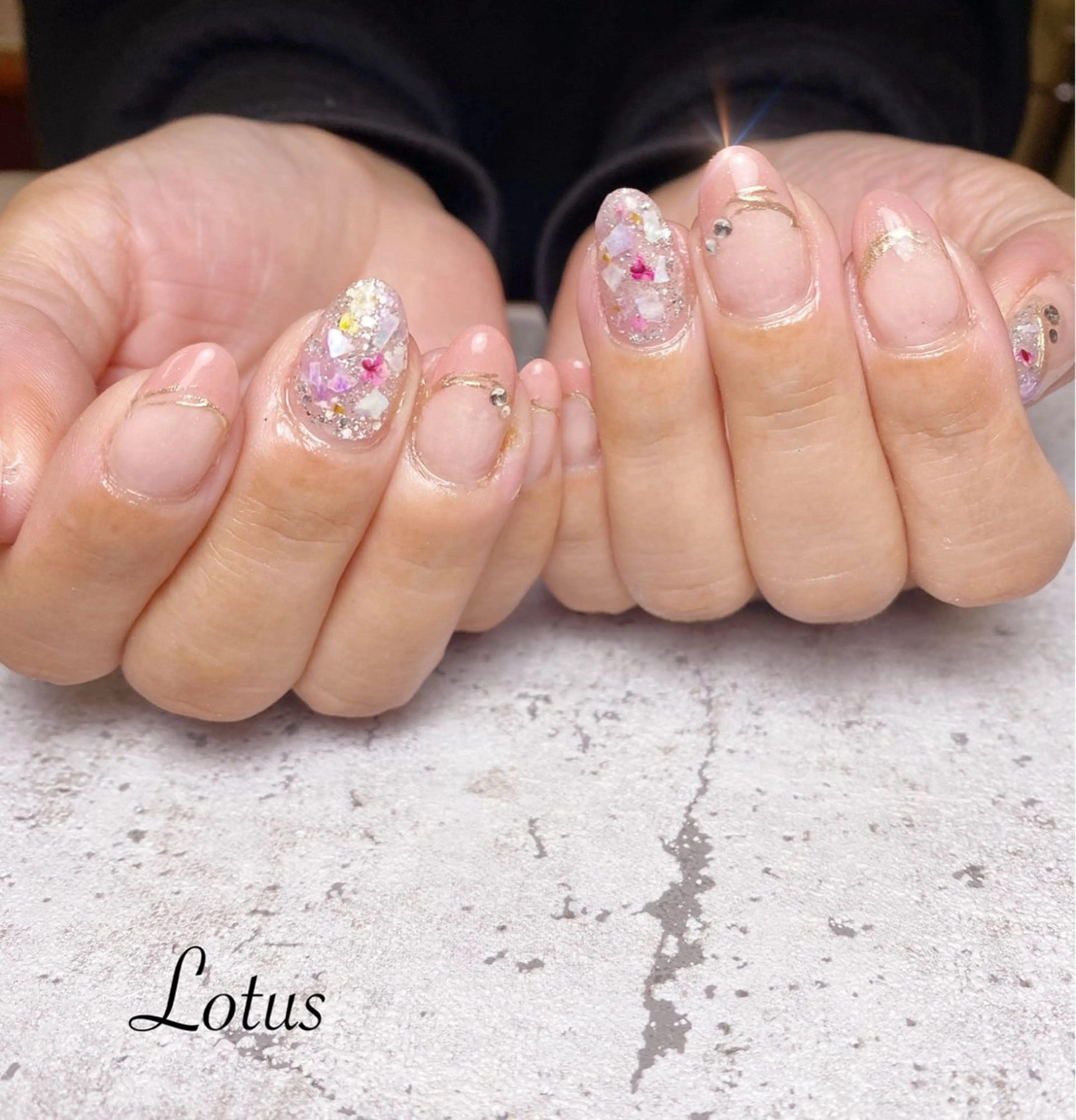 ネイル ハンドネイル ネイル＆脱毛 Lotus🌸のネイルデザイン