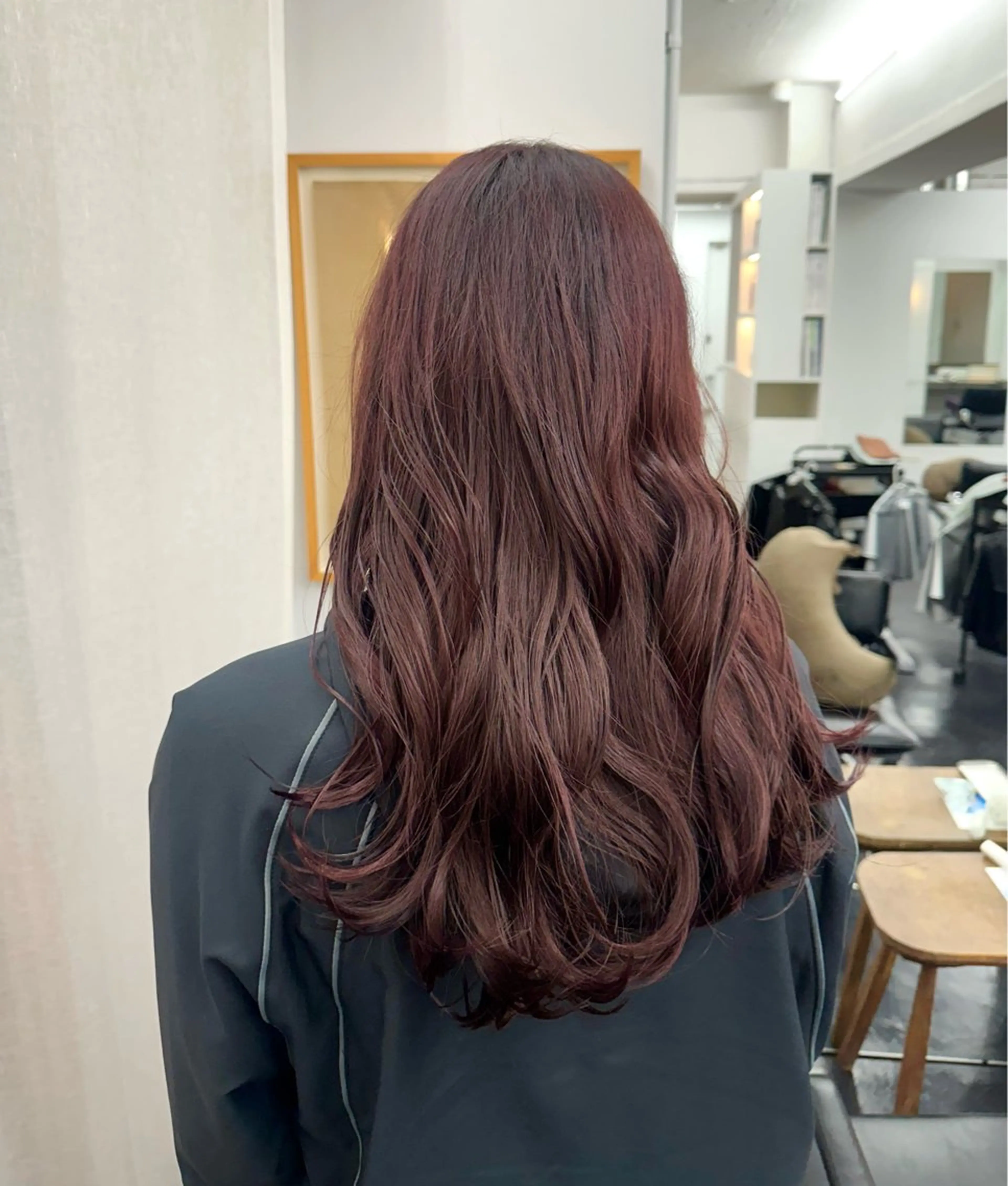 ロング カラー レッドカラー ヘアカラー タナベ リオ / 横浜のヘアスタイル