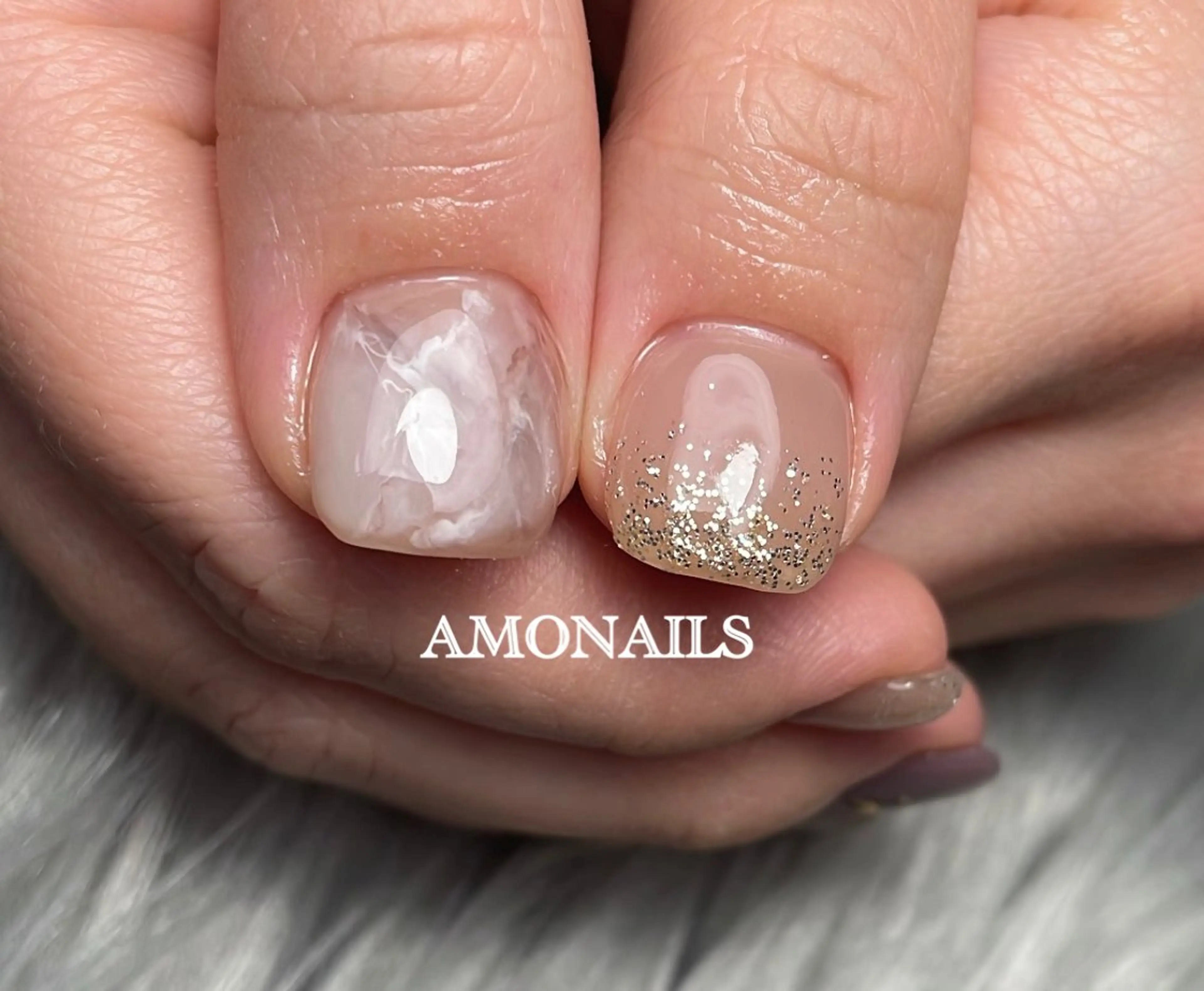ネイル 大理石ネイル(マーブル) AMONAILS *.のネイルデザイン