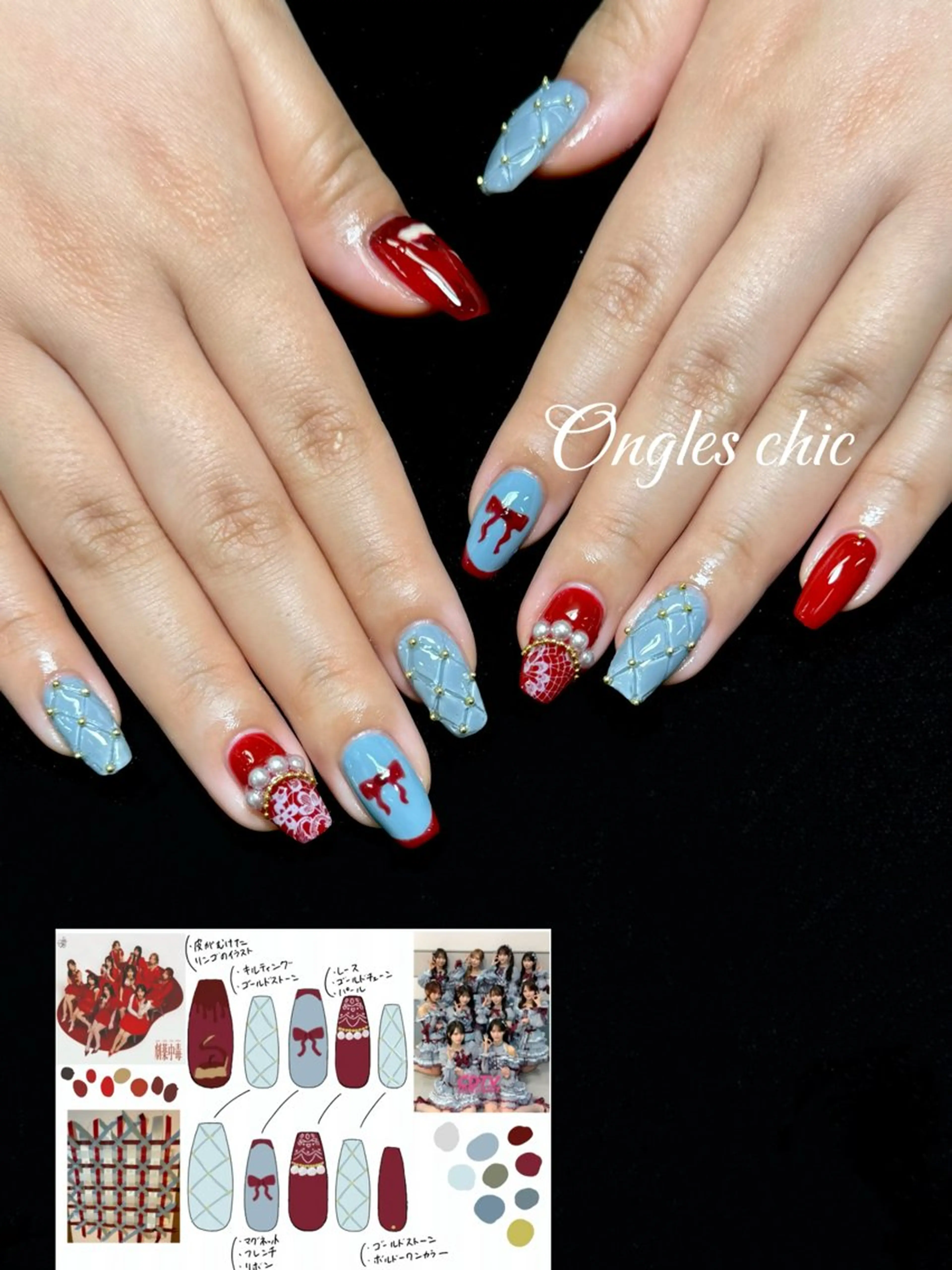 ネイル ハンドネイル ongles chicのネイルデザイン