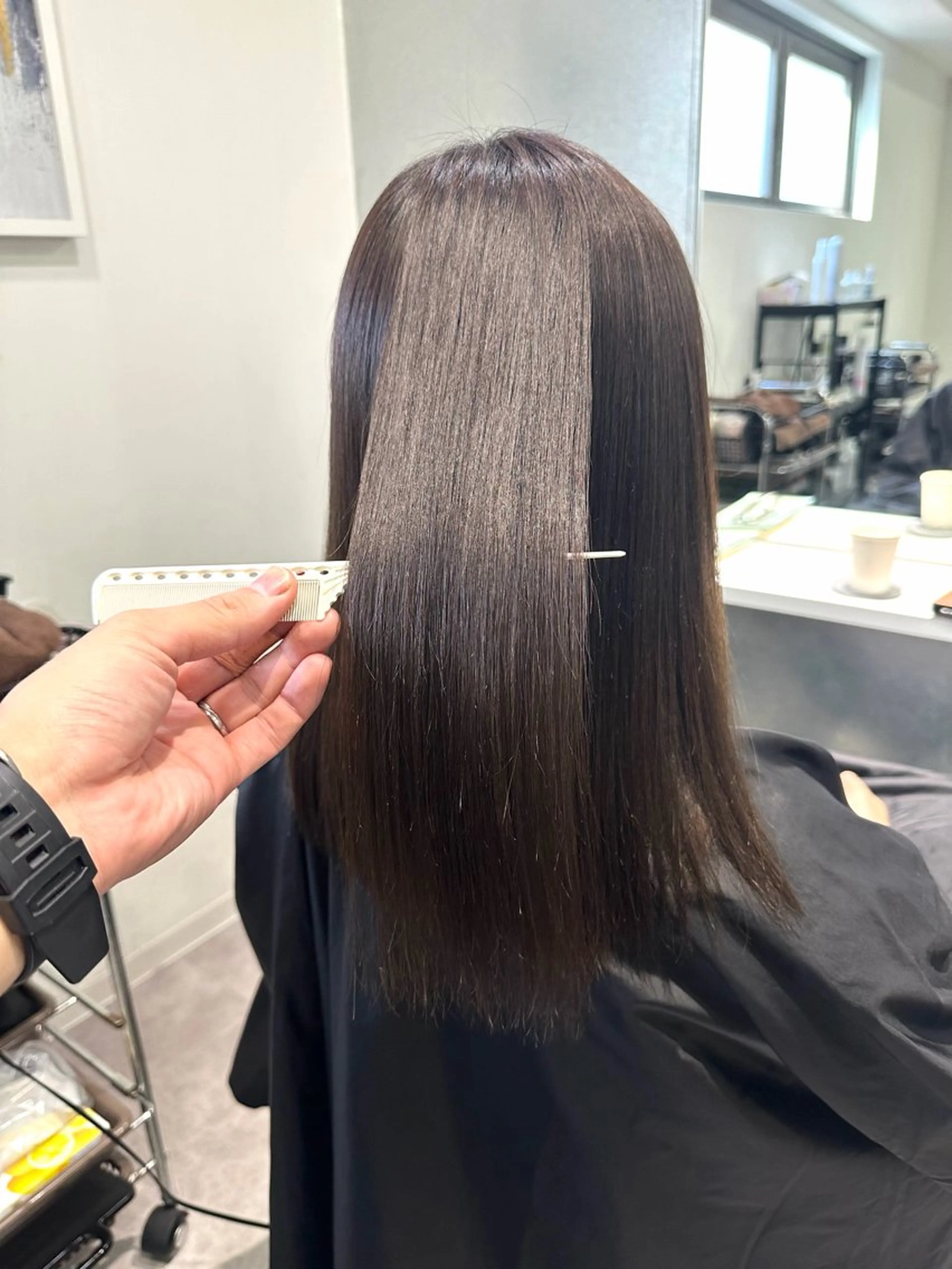 ロング 添田 拓哉のヘアスタイル