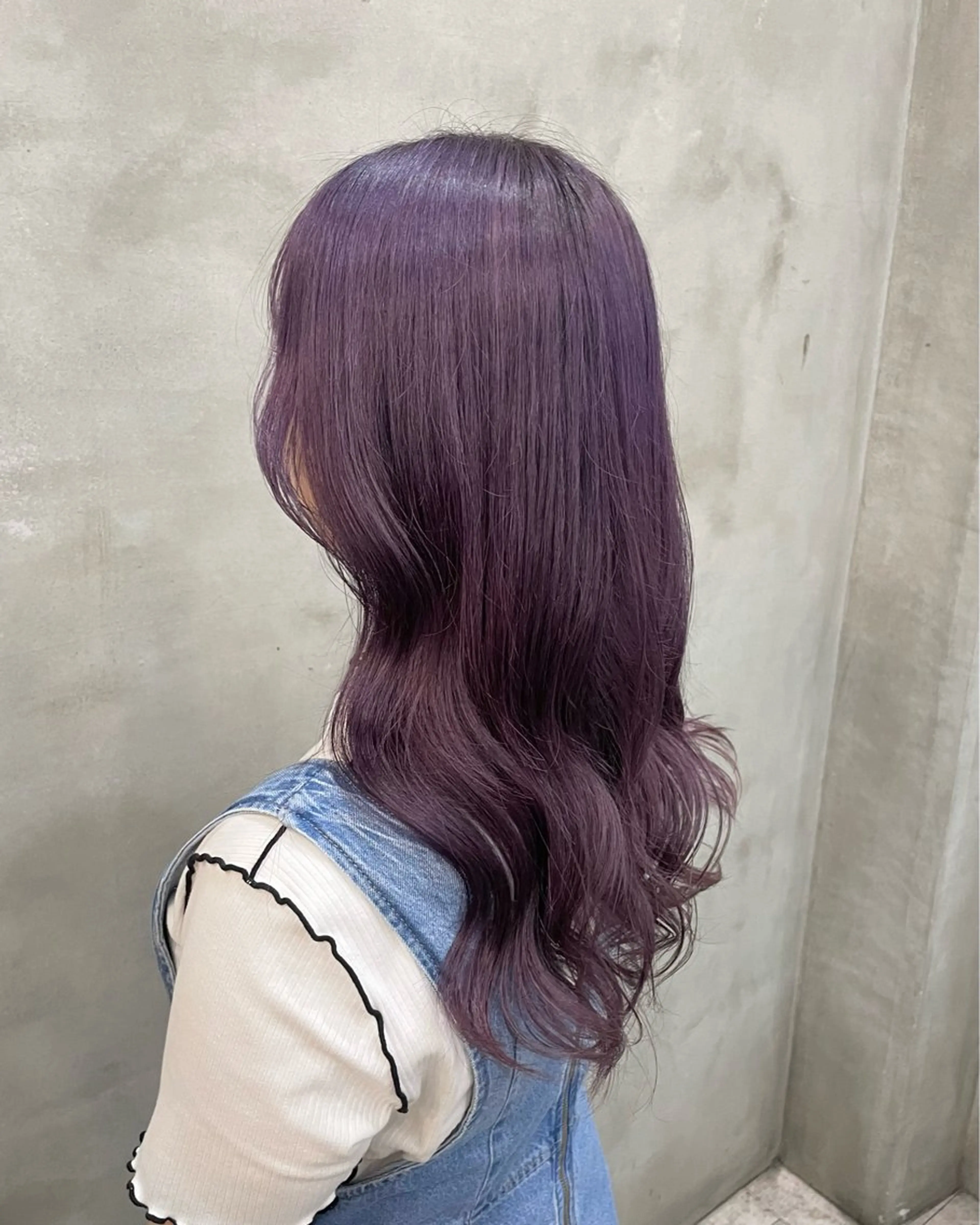 ロング カラー ヘアカラー 【ピンク/韓国ヘア/ ヘアセット】亜海のヘアスタイル