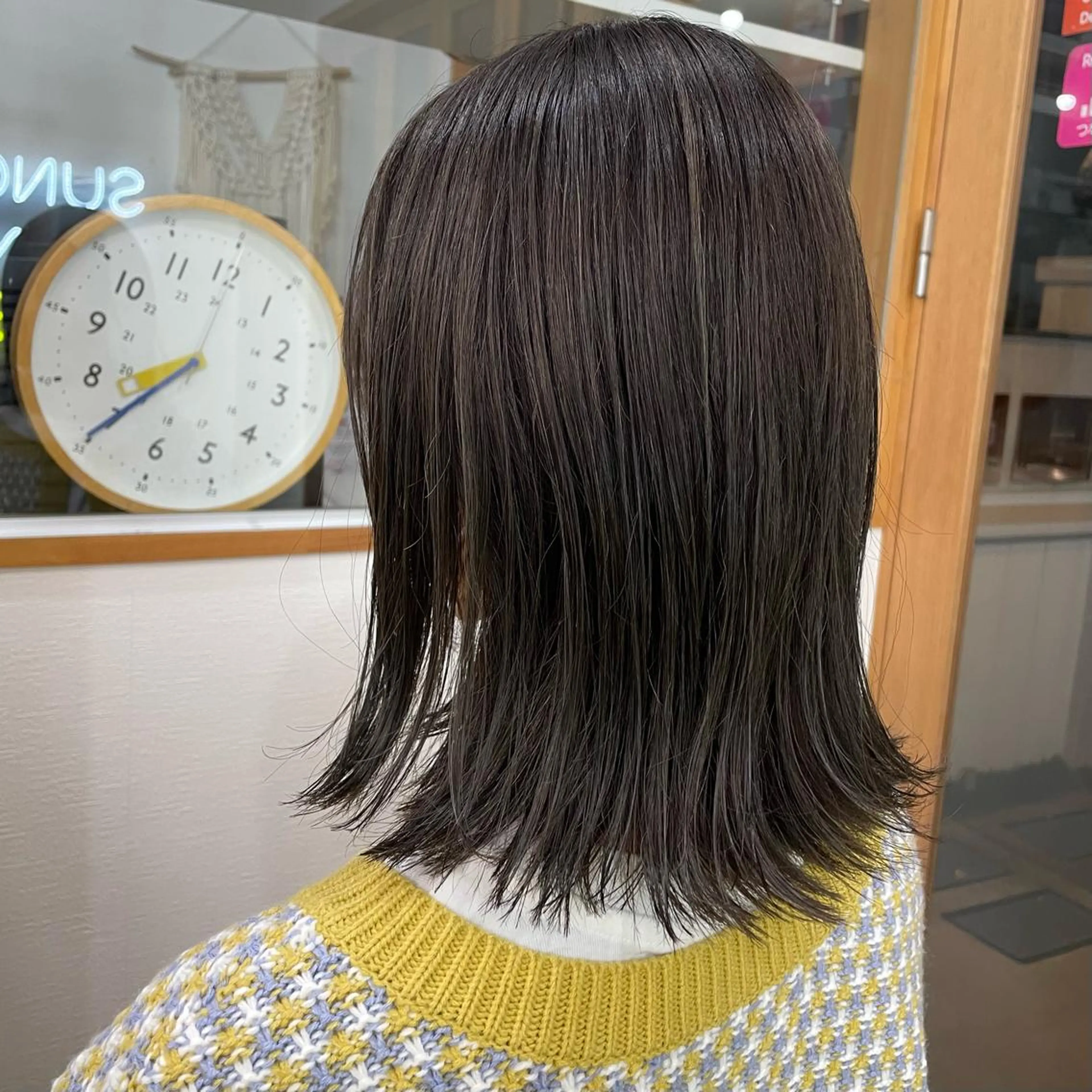 ミディアム ハイライト カット ヘアカラー トリートメント SUNC🍀大熊 花奈絵🍀のヘアスタイル