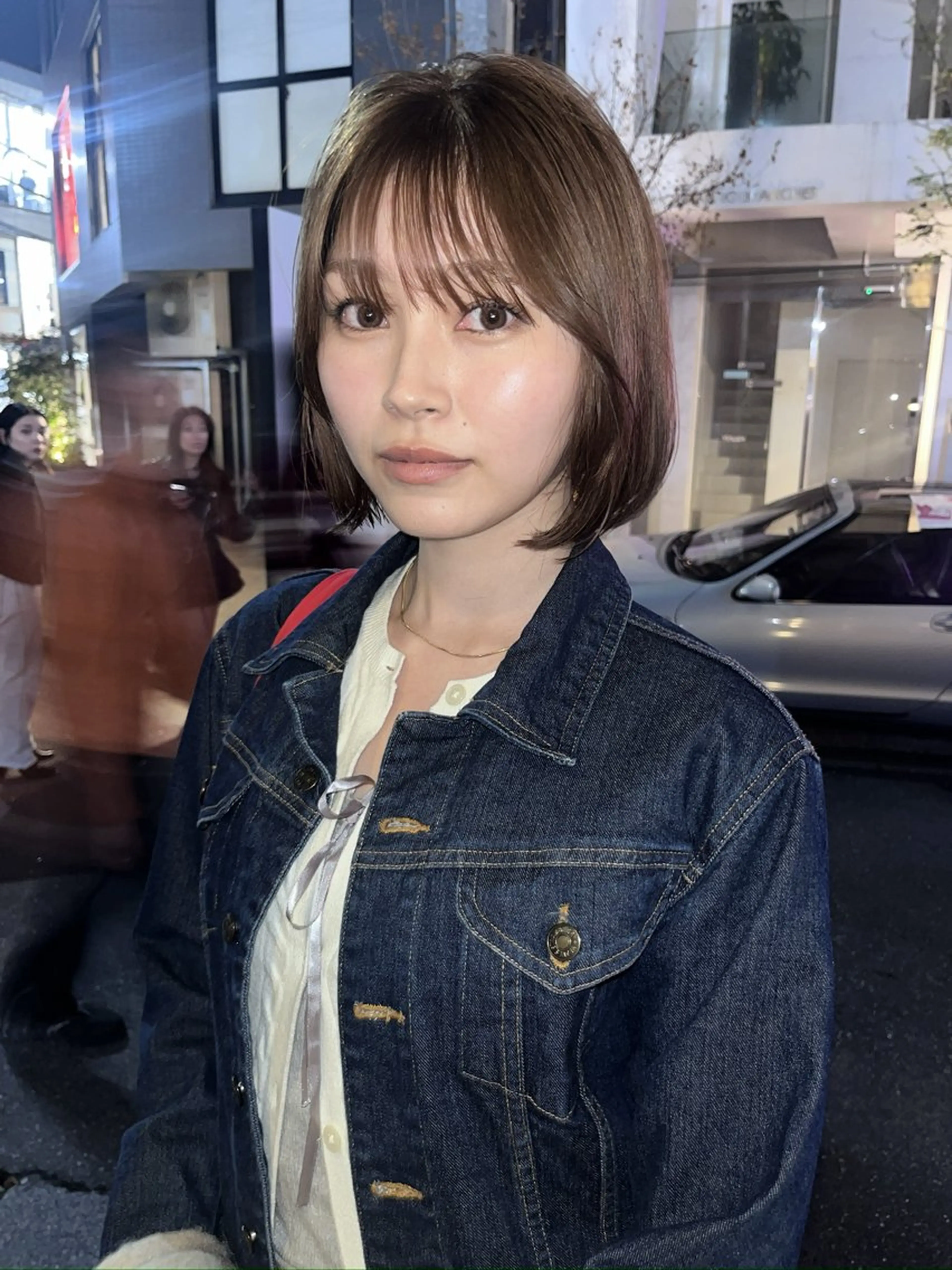 ミディアム カラー カット ヘアカラー トリートメント ナチュラルなヘア /ヨシダトモキのヘアスタイル