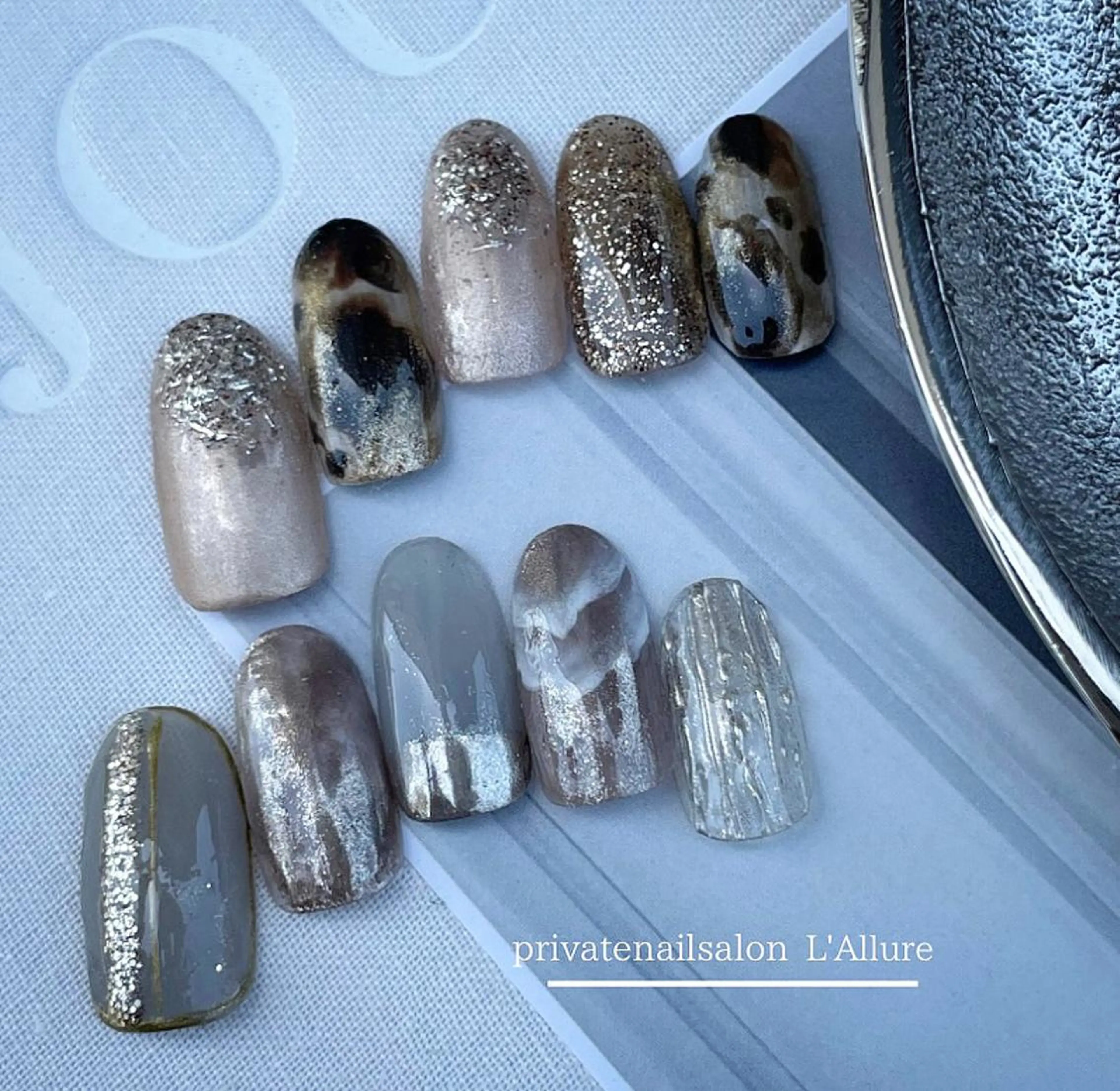 ネイル ニュアンスネイル ハンドネイル nailsalon -L'Allure-のネイルデザイン