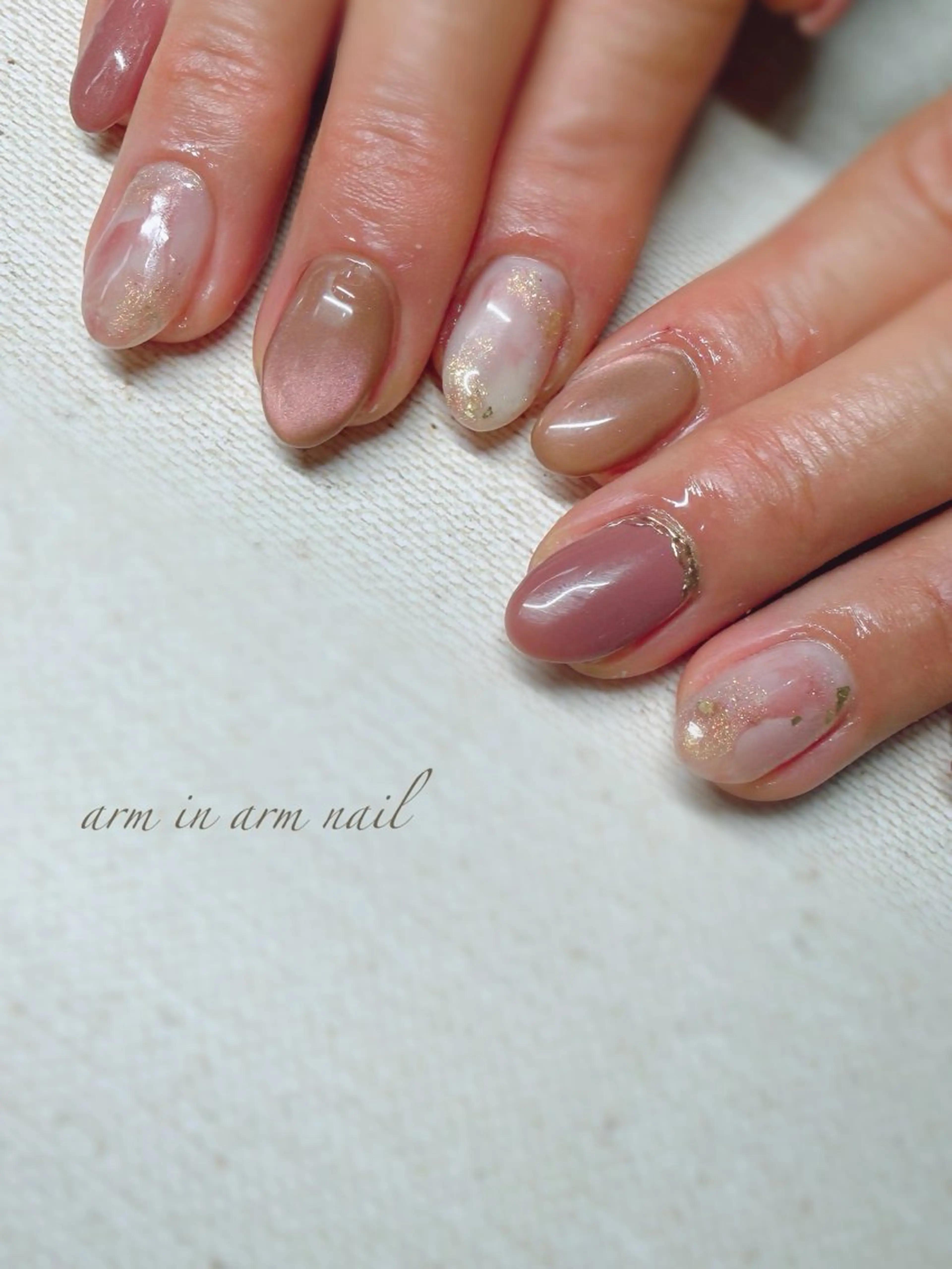 ネイル arm in arm ︎✿Yamamotoのマツエク・マツパデザイン