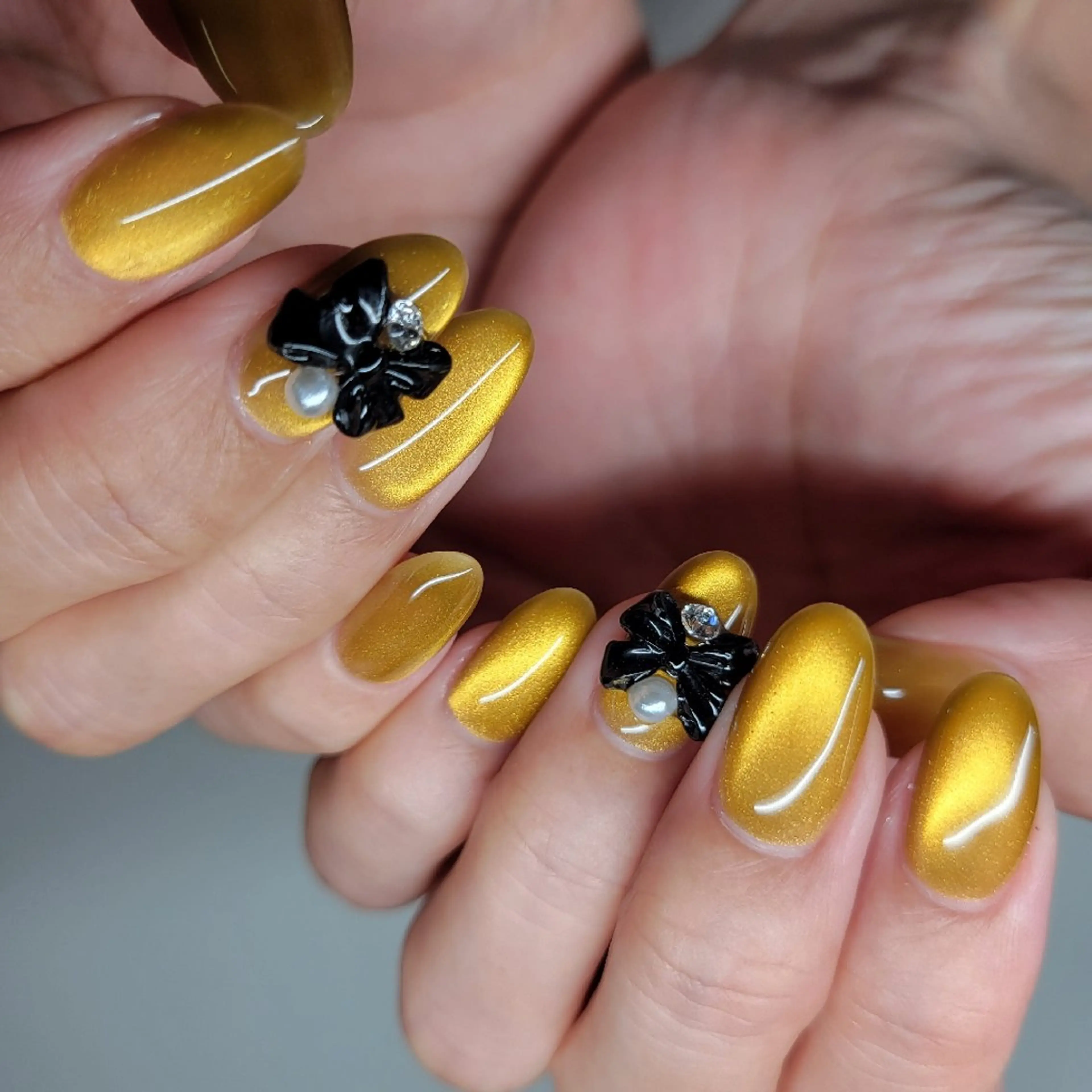 ネイル マグネットネイル ハンドネイル ハンドケア プティネイル所属・プティネイル 益城町のネイルデザイン