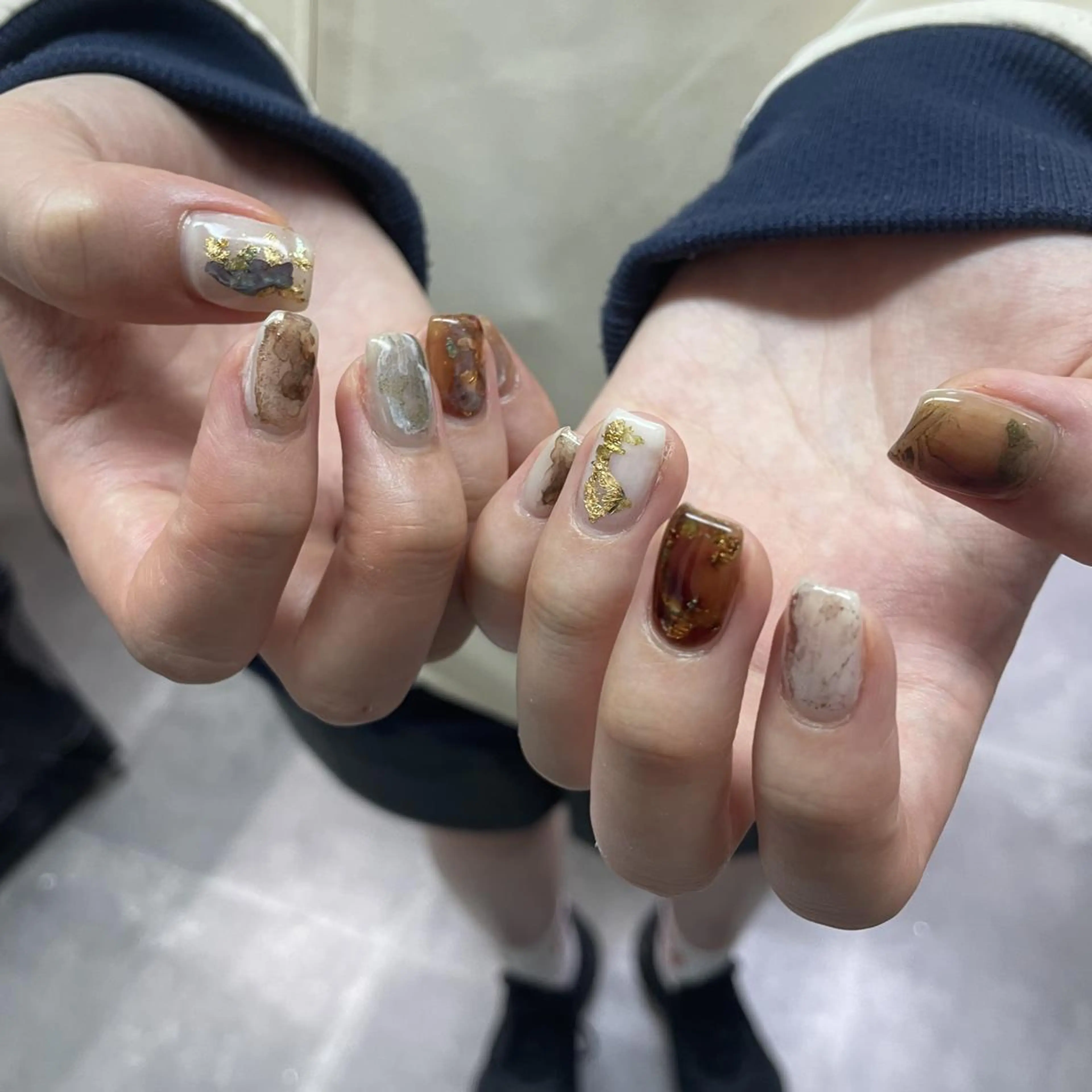 ネイル アートネイル ジェルネイル ニュアンスネイル スカルプネイル nailstudio eviz新宿店のネイルデザイン