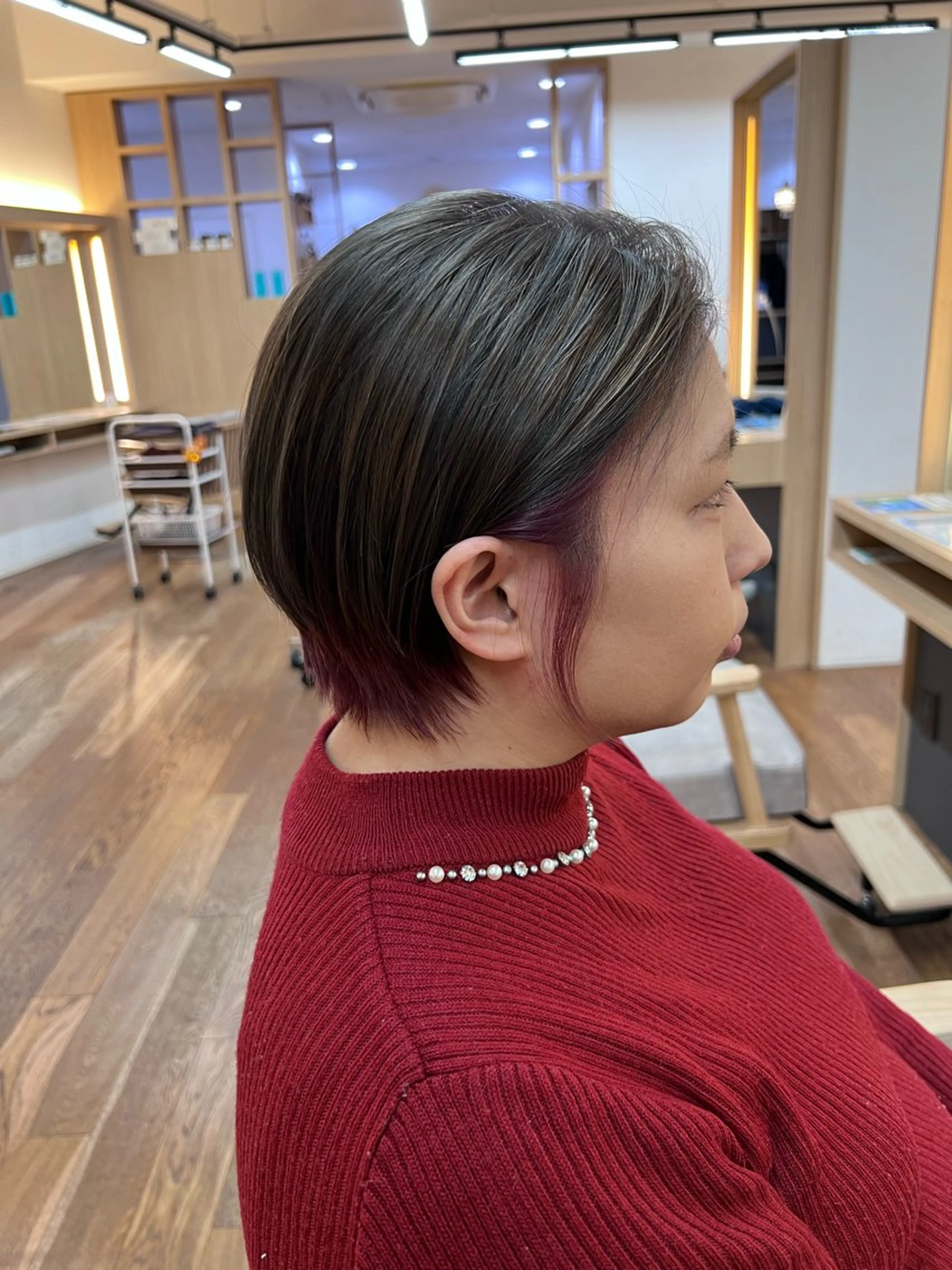 ショート カラー ヘアカラー トリートメント ✂︎HITOMI ✂︎のヘアスタイル