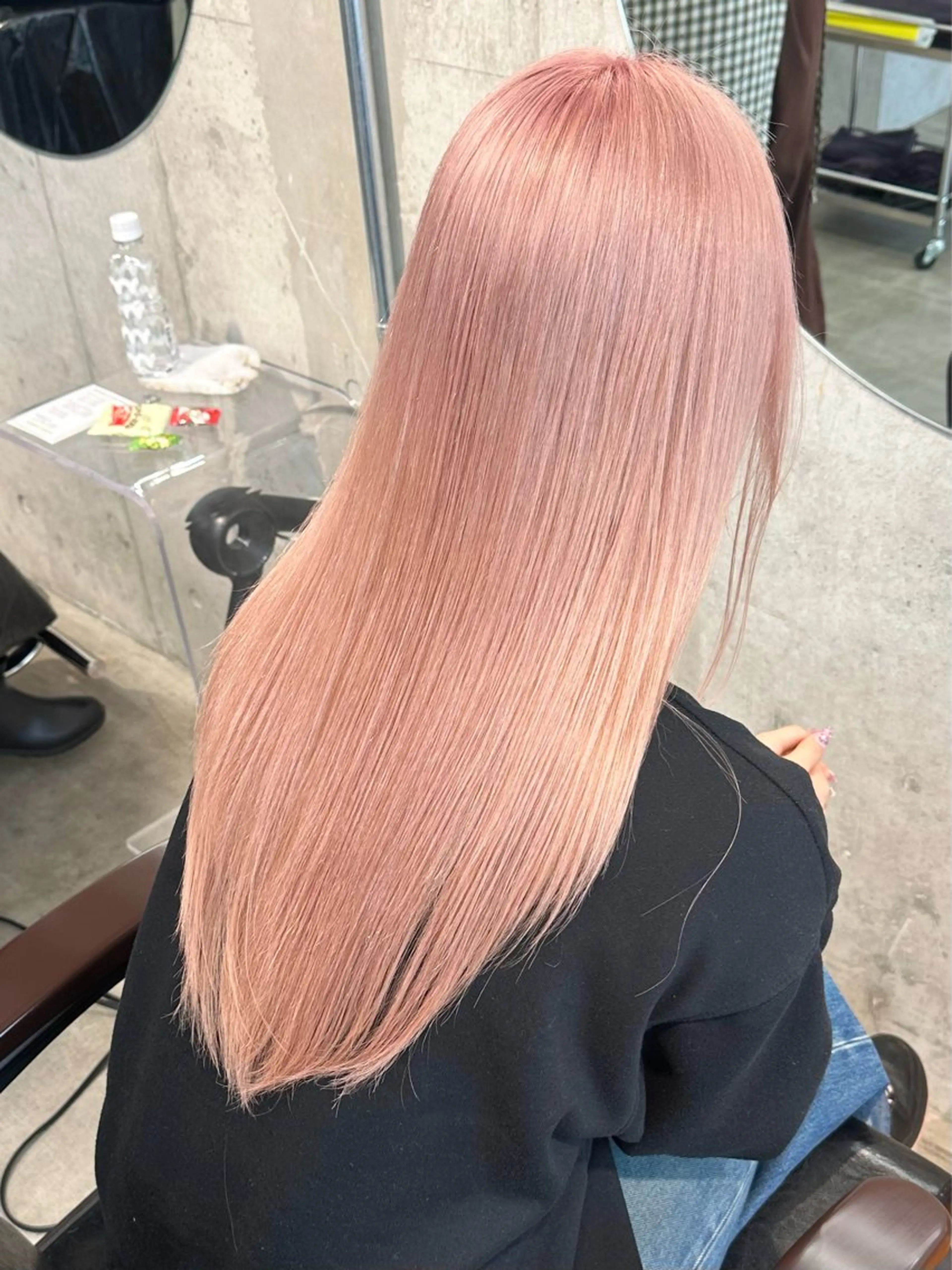 ロング ヘアカラー トリートメント 💖ムラ修正ブリーチ 💖【YUU】のヘアスタイル