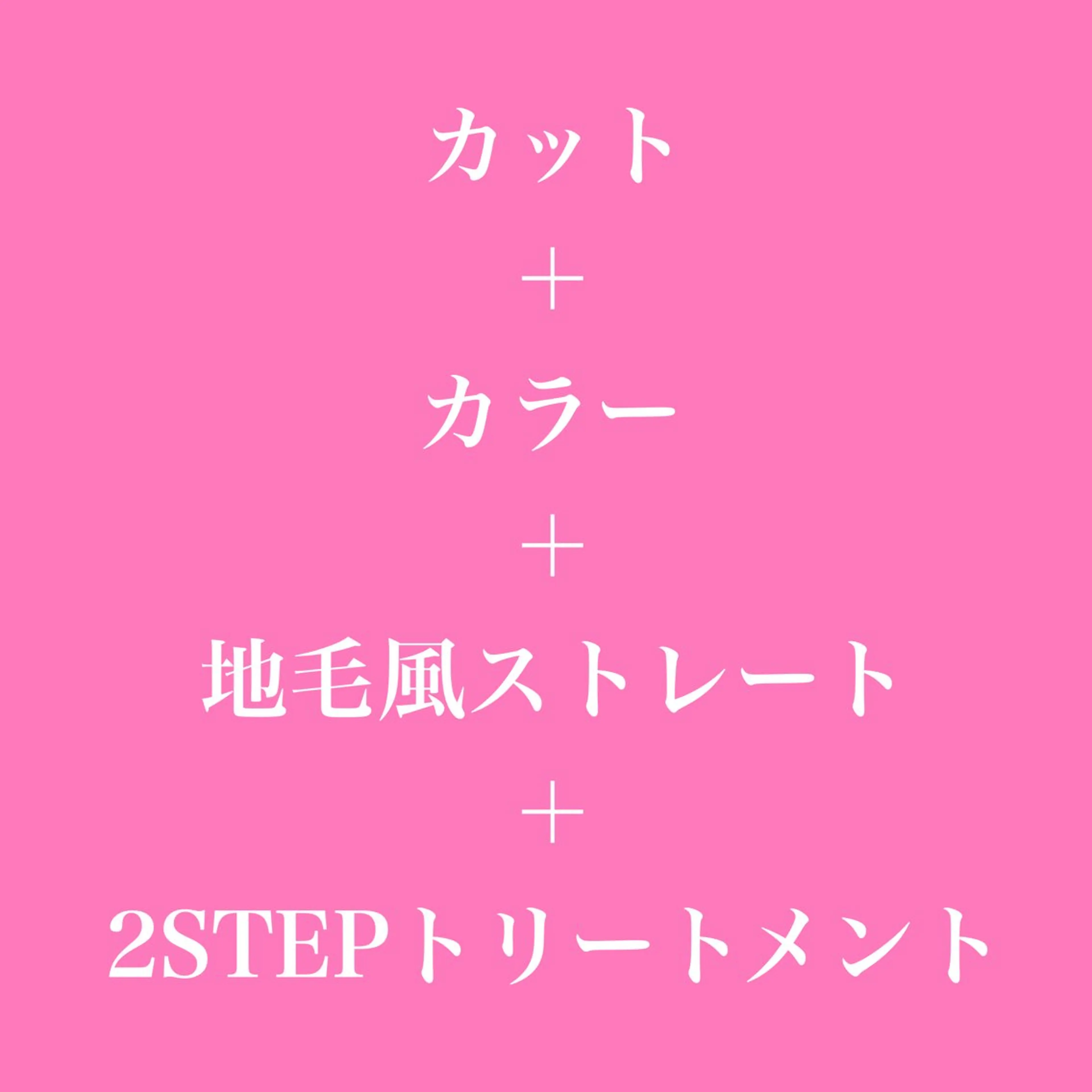 カット+カラー+地毛風ストレート+トリートメントの写真