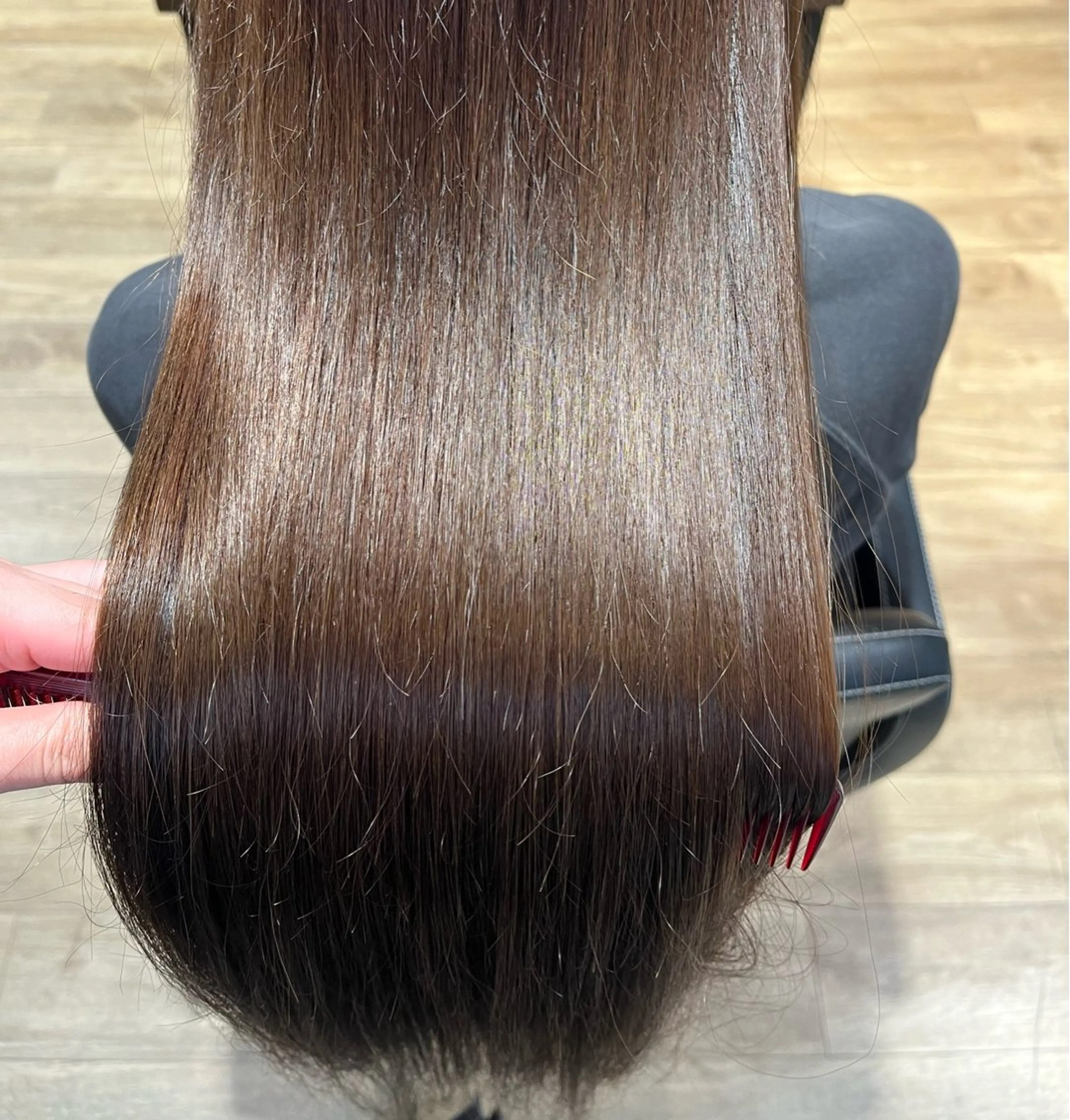 ロング カラー ブラウンカラー オリーブブラウン 髪質改善 トリートメント カット ヘアカラー トリートメント Riposo.所属・✨艶髪✨ 奈須晴香のヘアスタイル