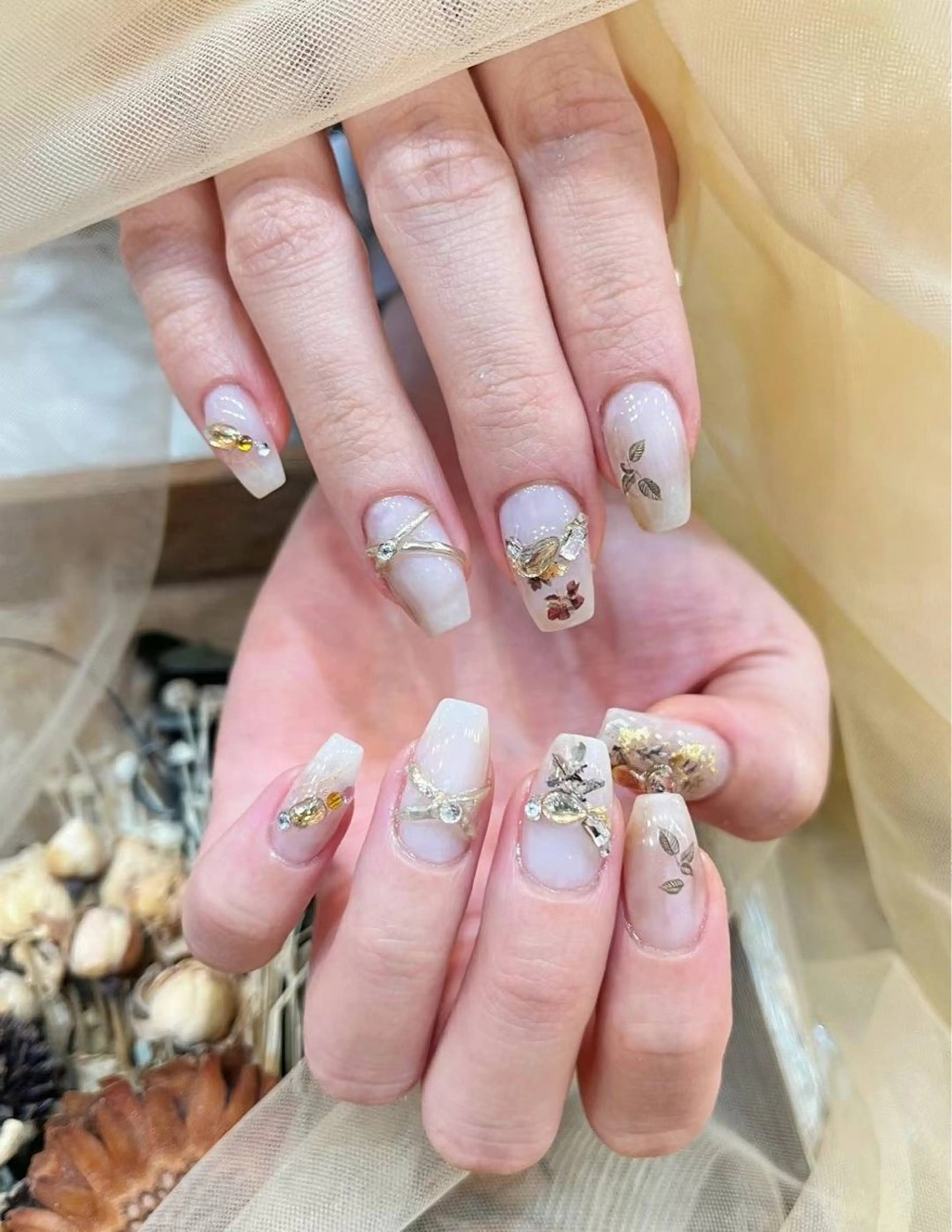 ネイル アートネイル クリアネイル フラワーネイル フットネイル ジェルネイル Babarla Nailのネイルデザイン