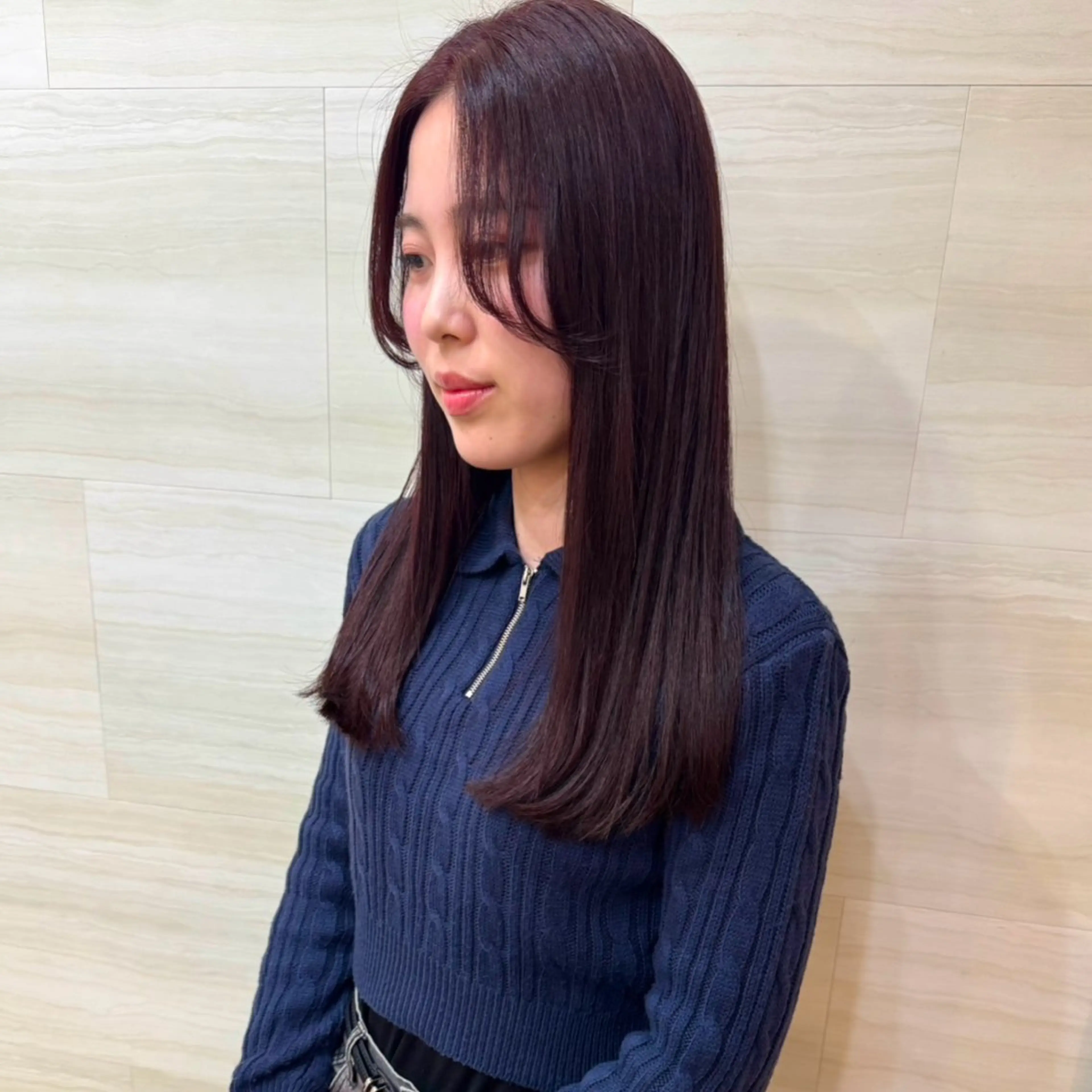 セミロング カラー カット ヘアカラー トリートメント Hanon hair＆relaxation所属・🌿‬Hanon 藤井よし乃🌿‬のヘアスタイル