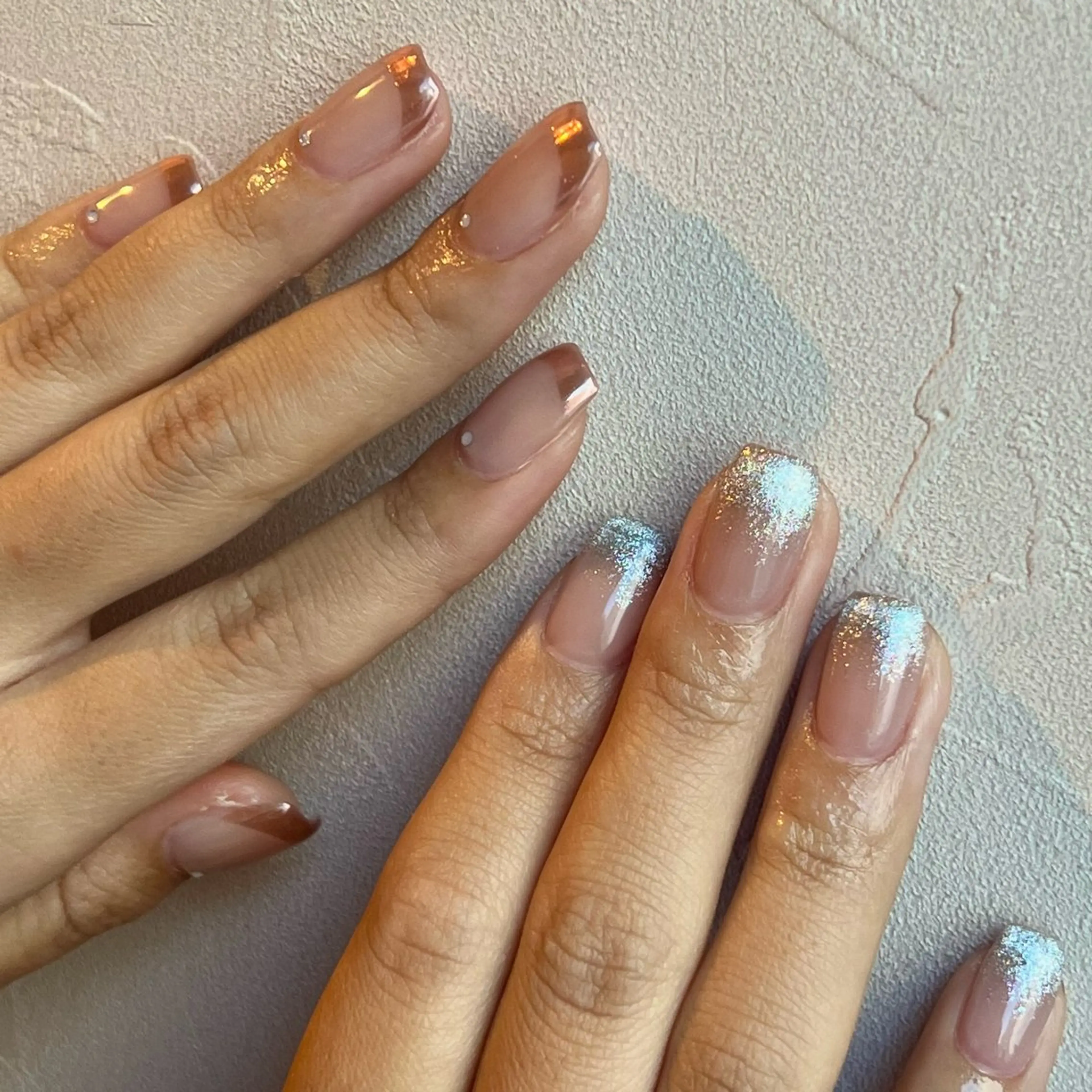 ネイル フレンチネイル マグネットネイル ミラーネイル Yarm As Etel　。のネイルデザイン