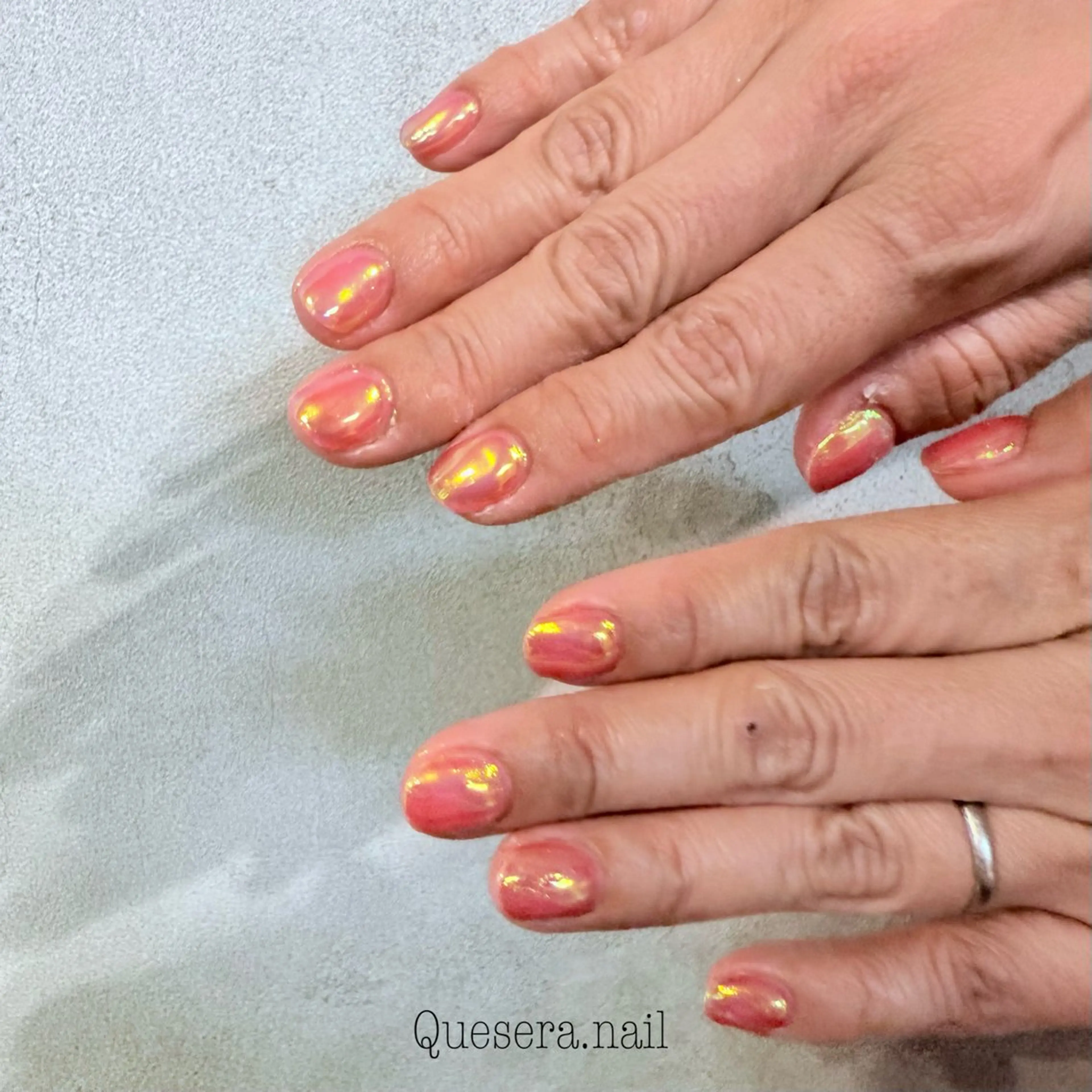 ネイル 氷ネイル・うるうるネイル ハンドネイル Quesera. nail  yuuのネイルデザイン