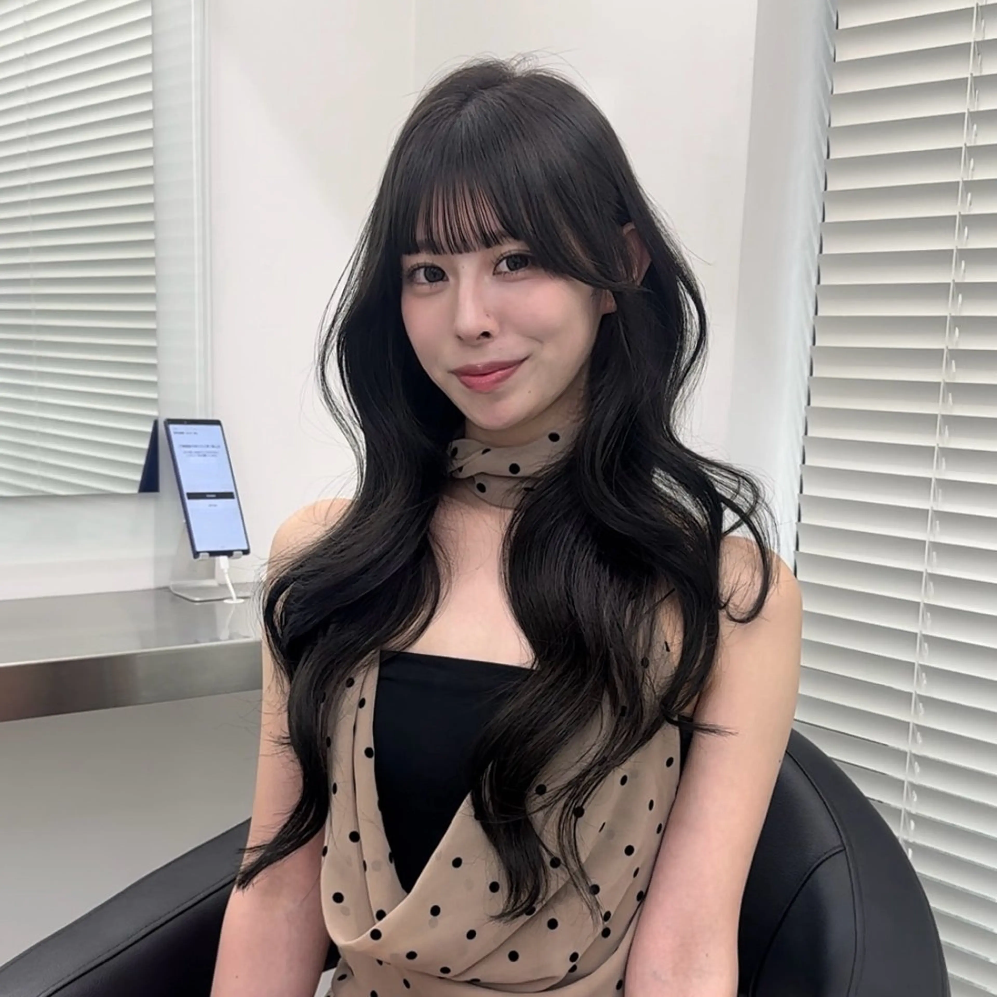 ロング カラー ヘアアレンジ カット ヘアカラー 大人っぽ中韓レディ ヘア🤍MAOのヘアスタイル