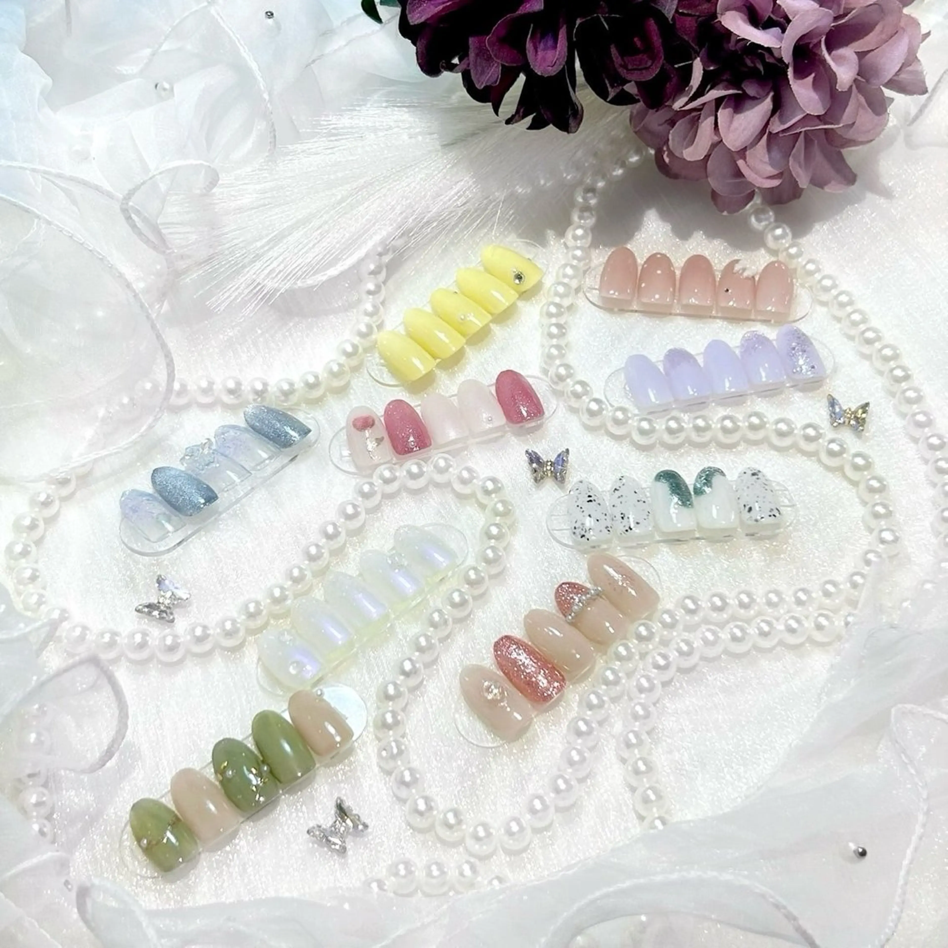 ネイル 春ネイル ハンドネイル WISTERIA megumiのネイルデザイン