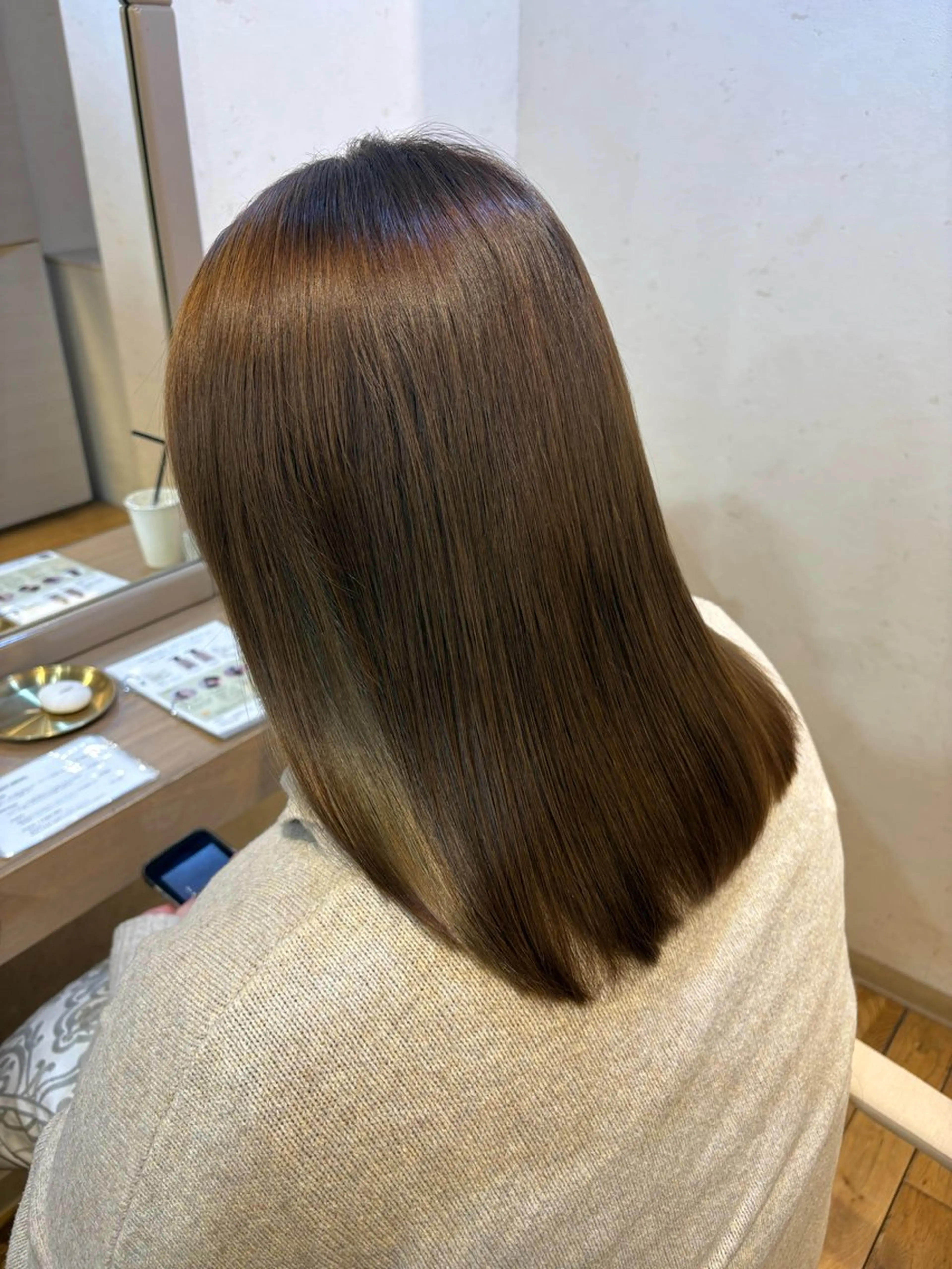 ロング カット ヘアカラー ベージュ／Wカラー/ 神戸元町/RYO.のヘアスタイル