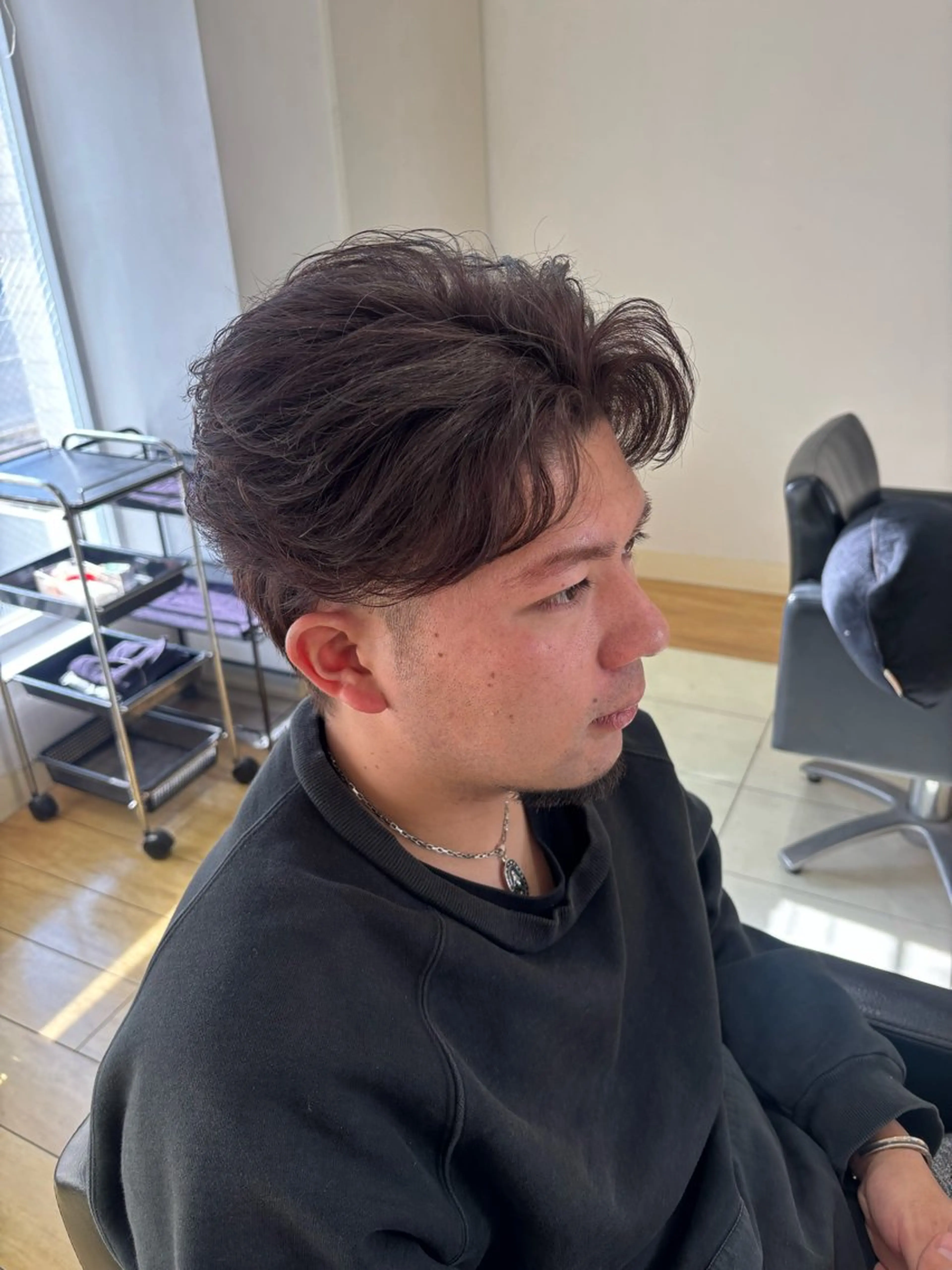 メンズ メンズパーマ カット 松岡 ひなののヘアスタイル