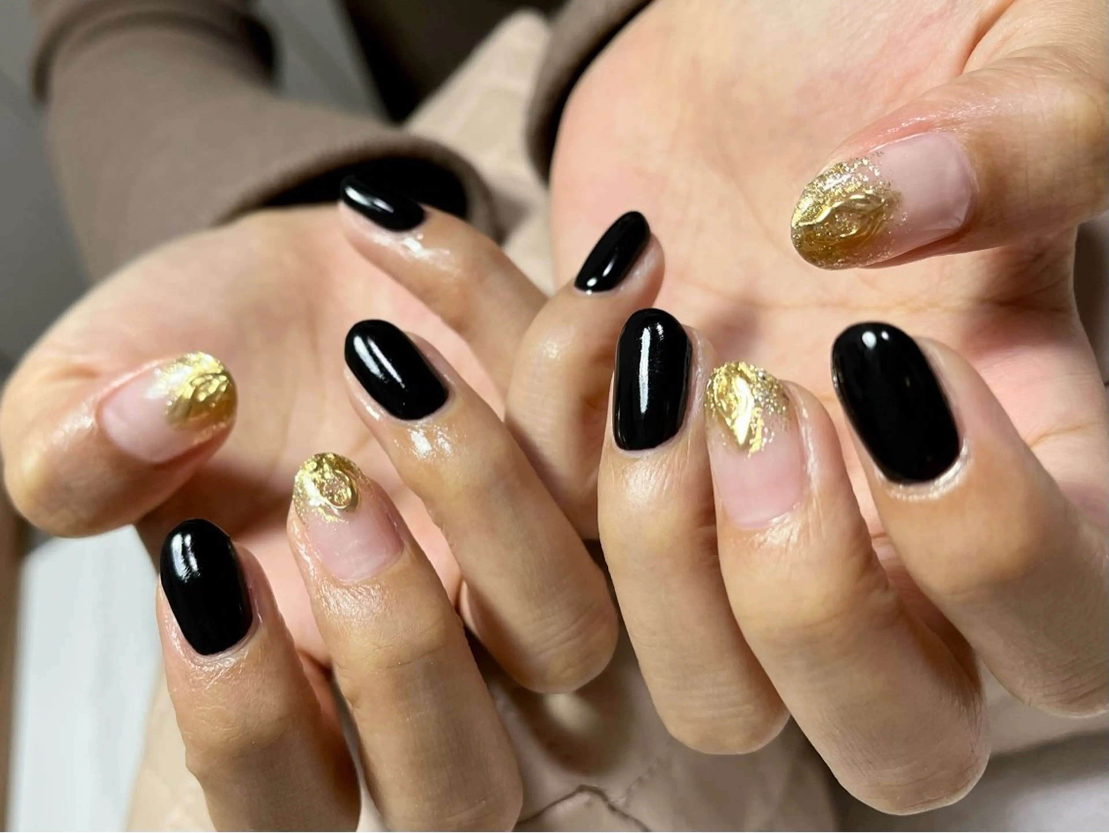 ネイル ハンドネイル goldgleams ちなのネイルデザイン