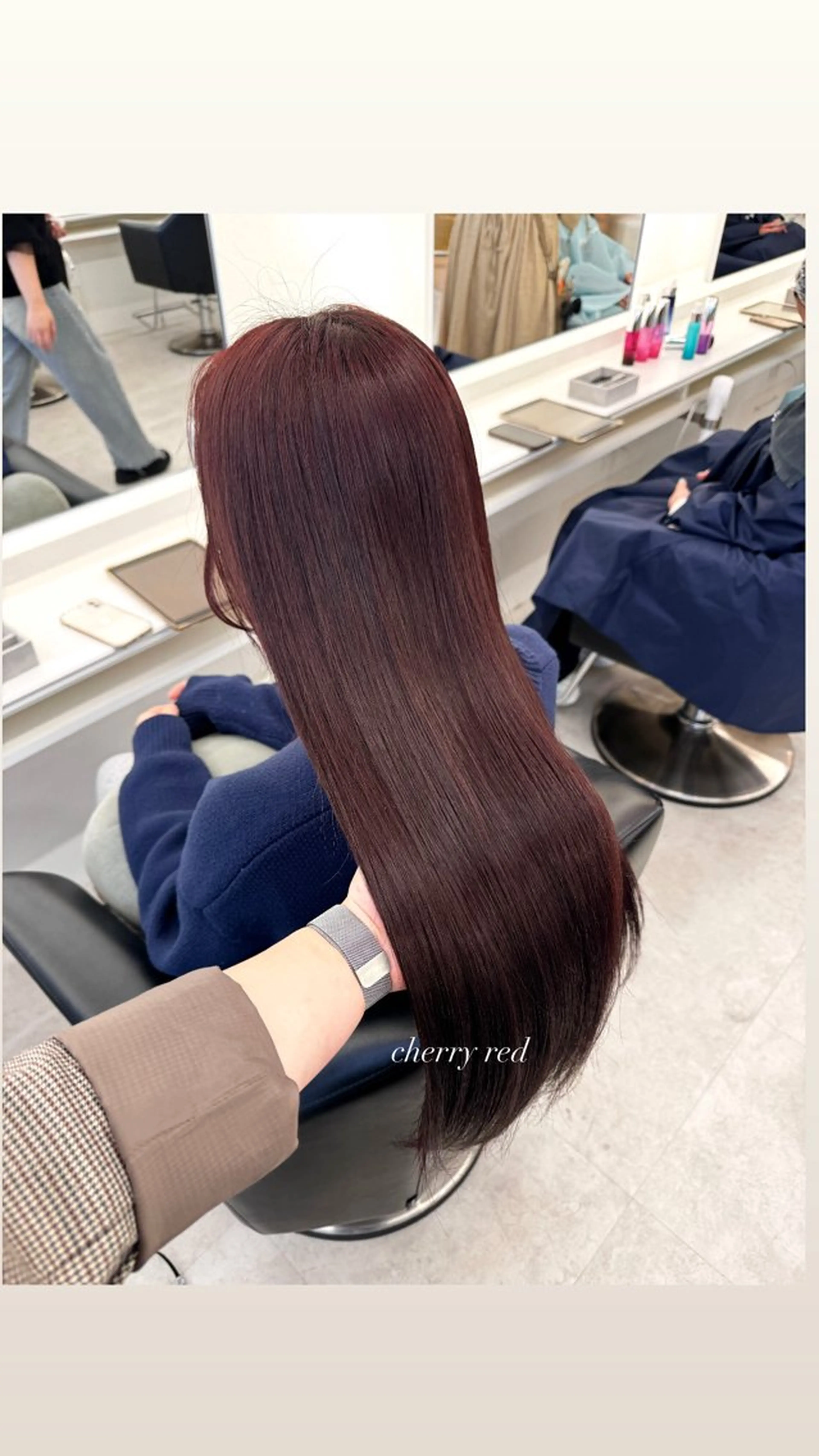 ロング ヘアカラー ParveMix 宮﨑 梨里のヘアスタイル