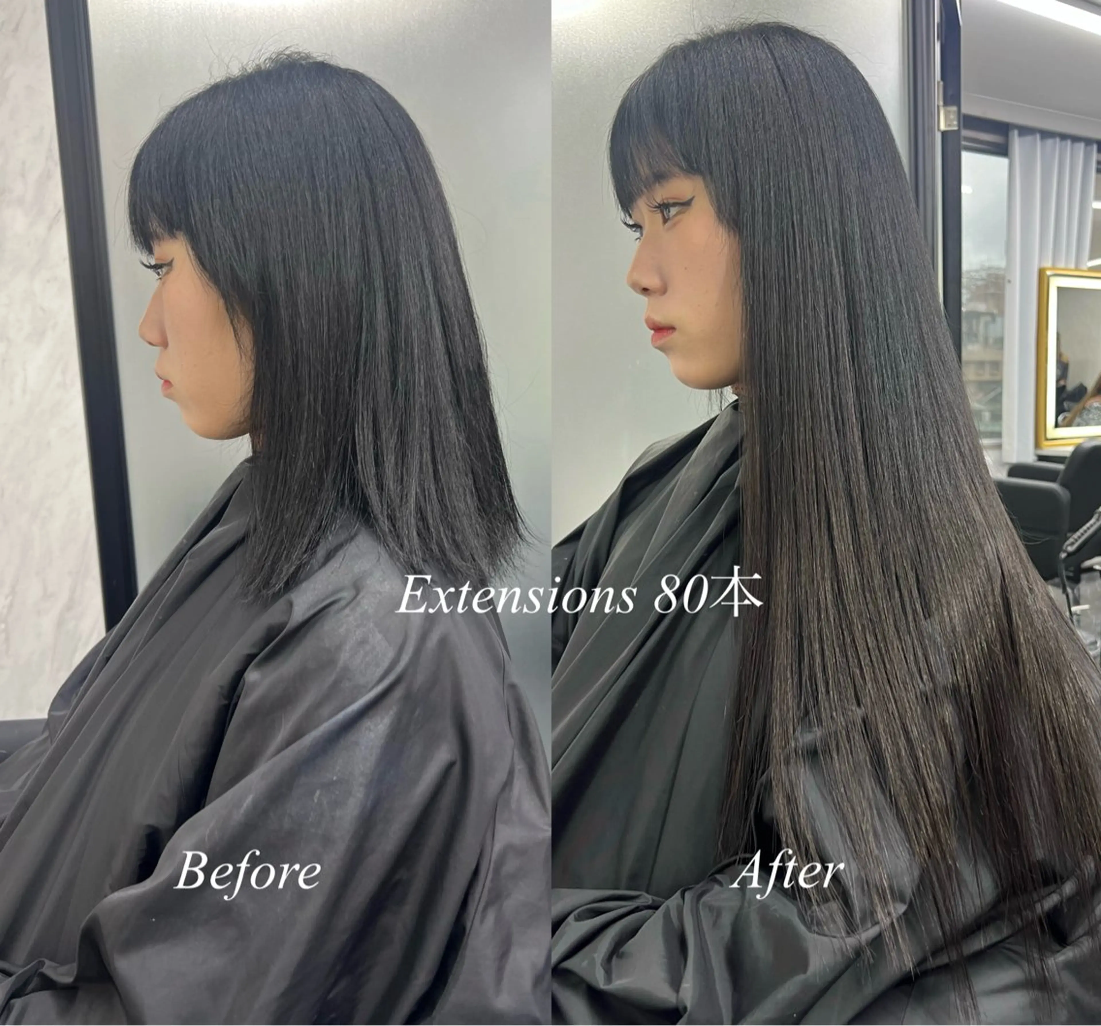 ロング カラー シールエクステ ハイトーンカラー エクステ エクステ シールエクステ特化 ハイトーン、NANAのヘアスタイル