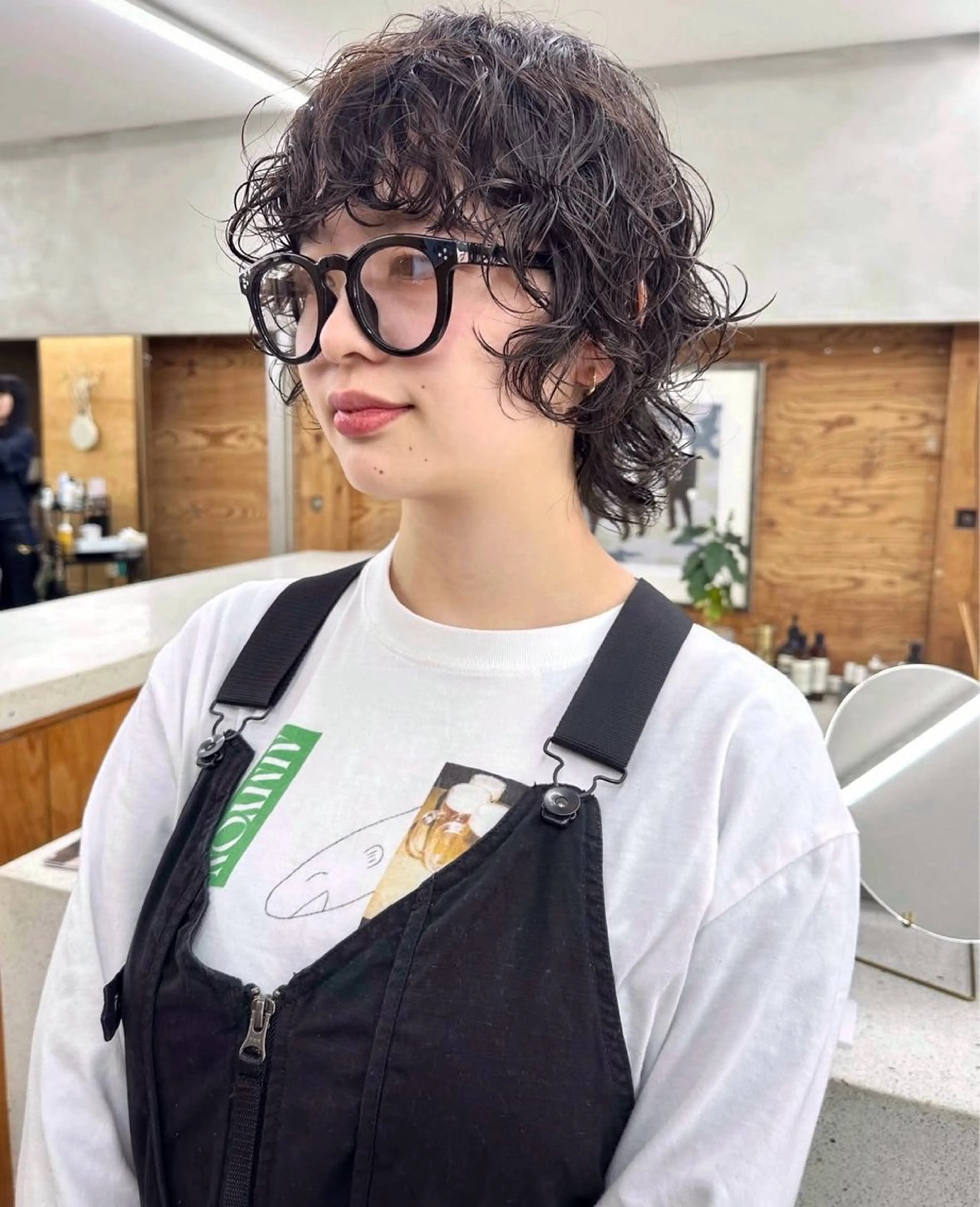 ショート パーマ カット パーマ トリートメント パーマ /レイヤー 榛地渉馬 /矢場町のヘアスタイル