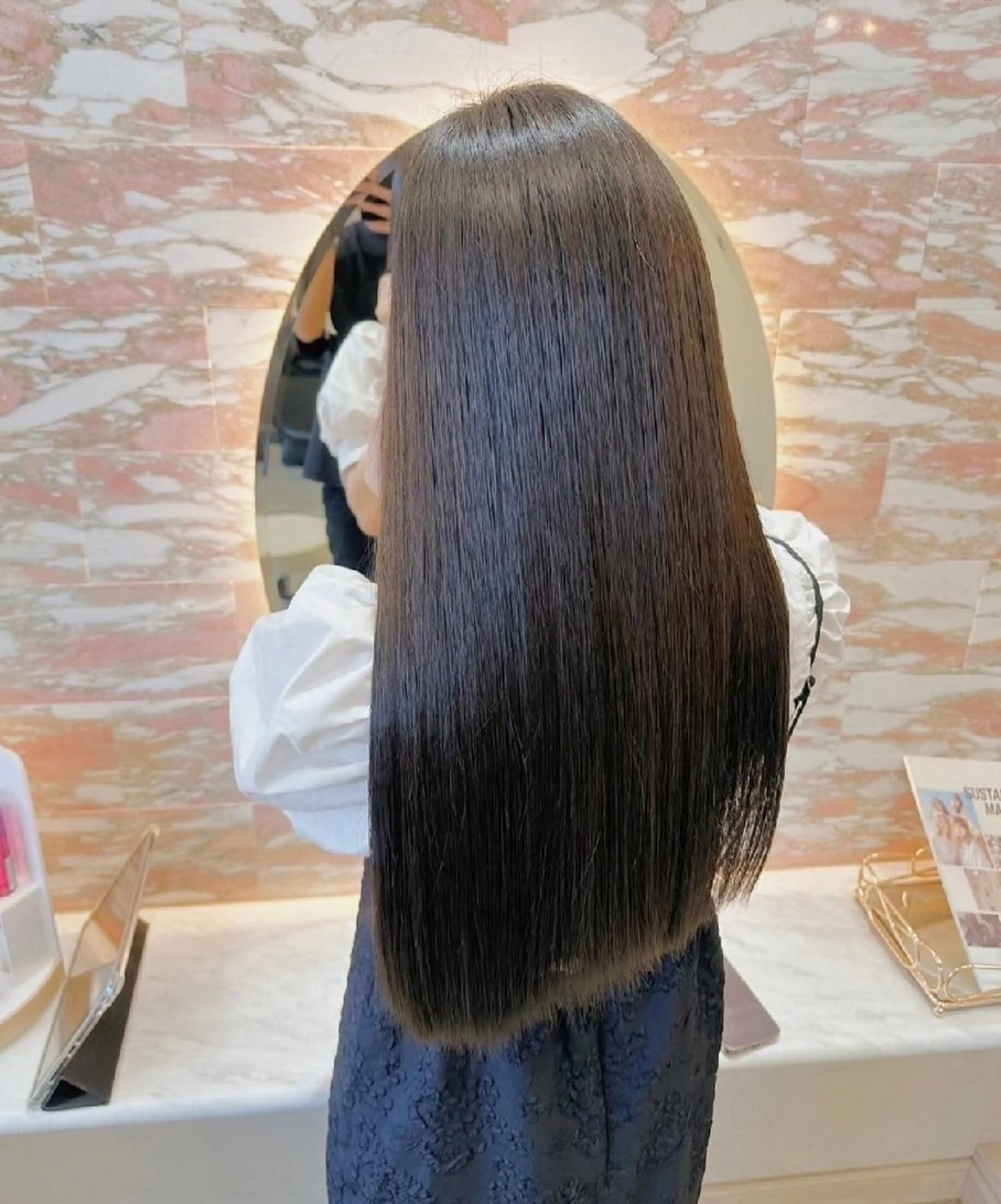 minimo限定🫶カット💕ダメージレスケアカラー💕3ステップトリートメント(白髪染め可)の写真