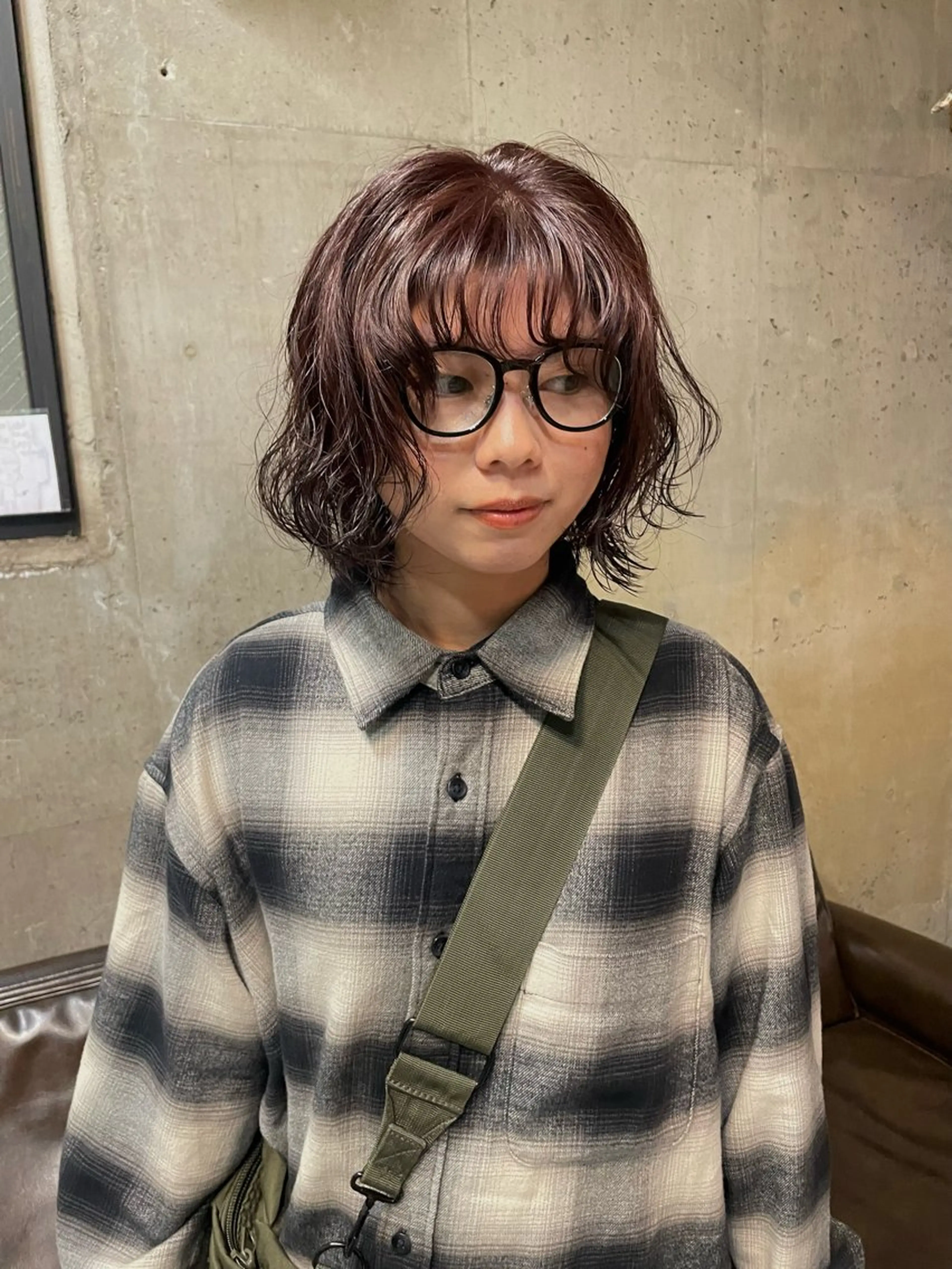 カラー パーマ ブリーチ ブリーチなしカラー muku所属・ボブ/パーマ /muku サリのヘアスタイル