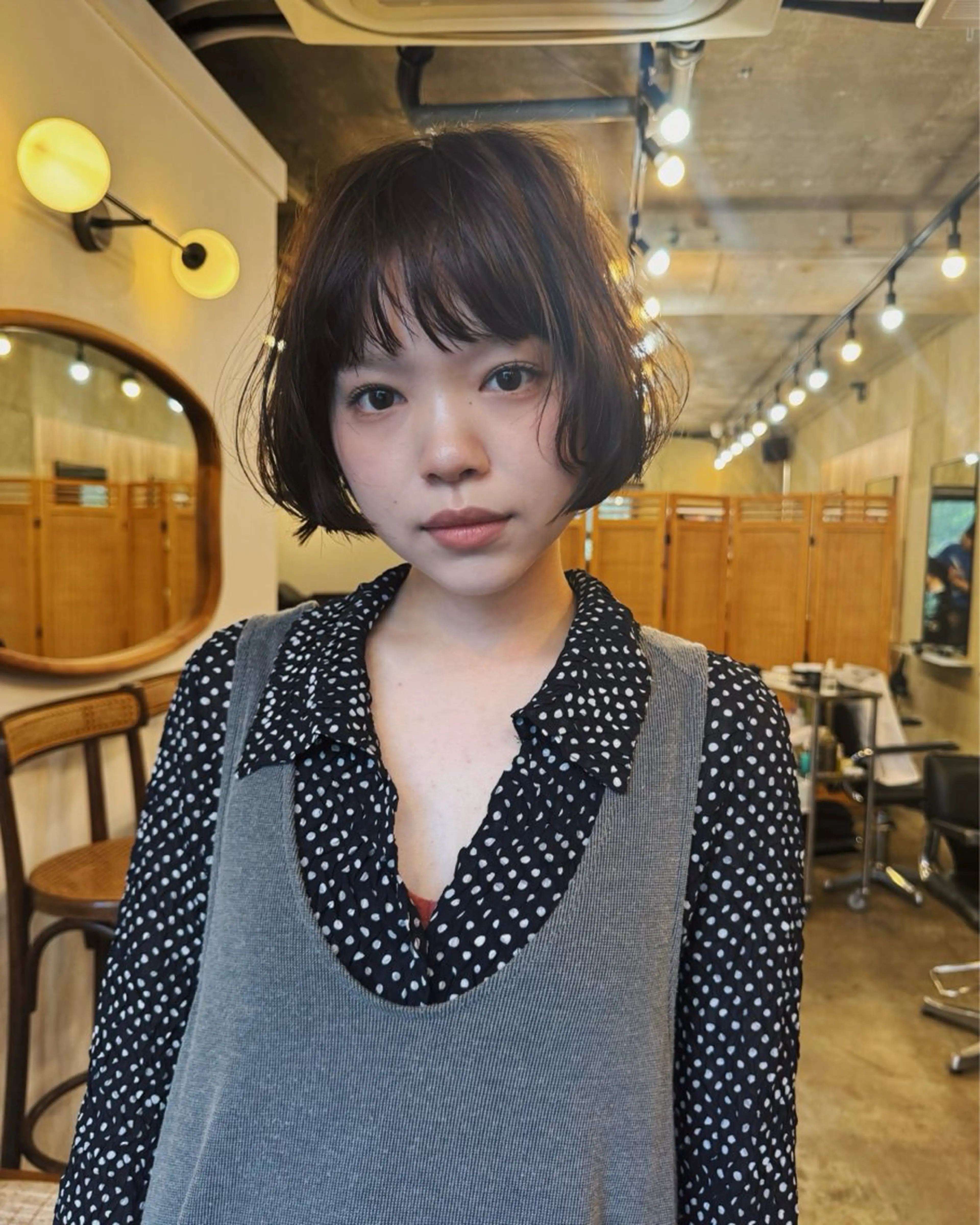 ショート パーマ くぎお けんじのヘアスタイル