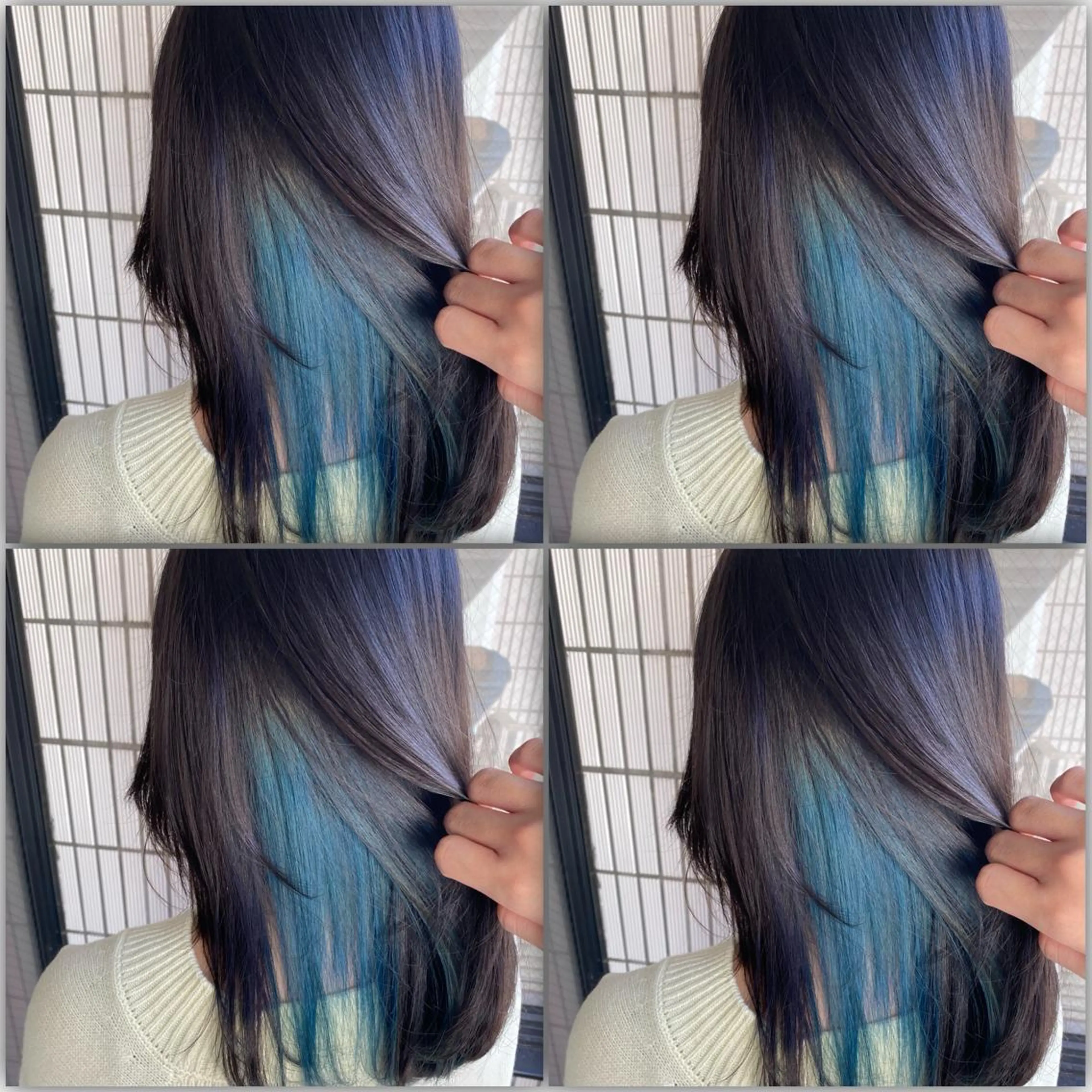 カラー ダブルカラー 韓国ヘアKYONのヘアスタイル