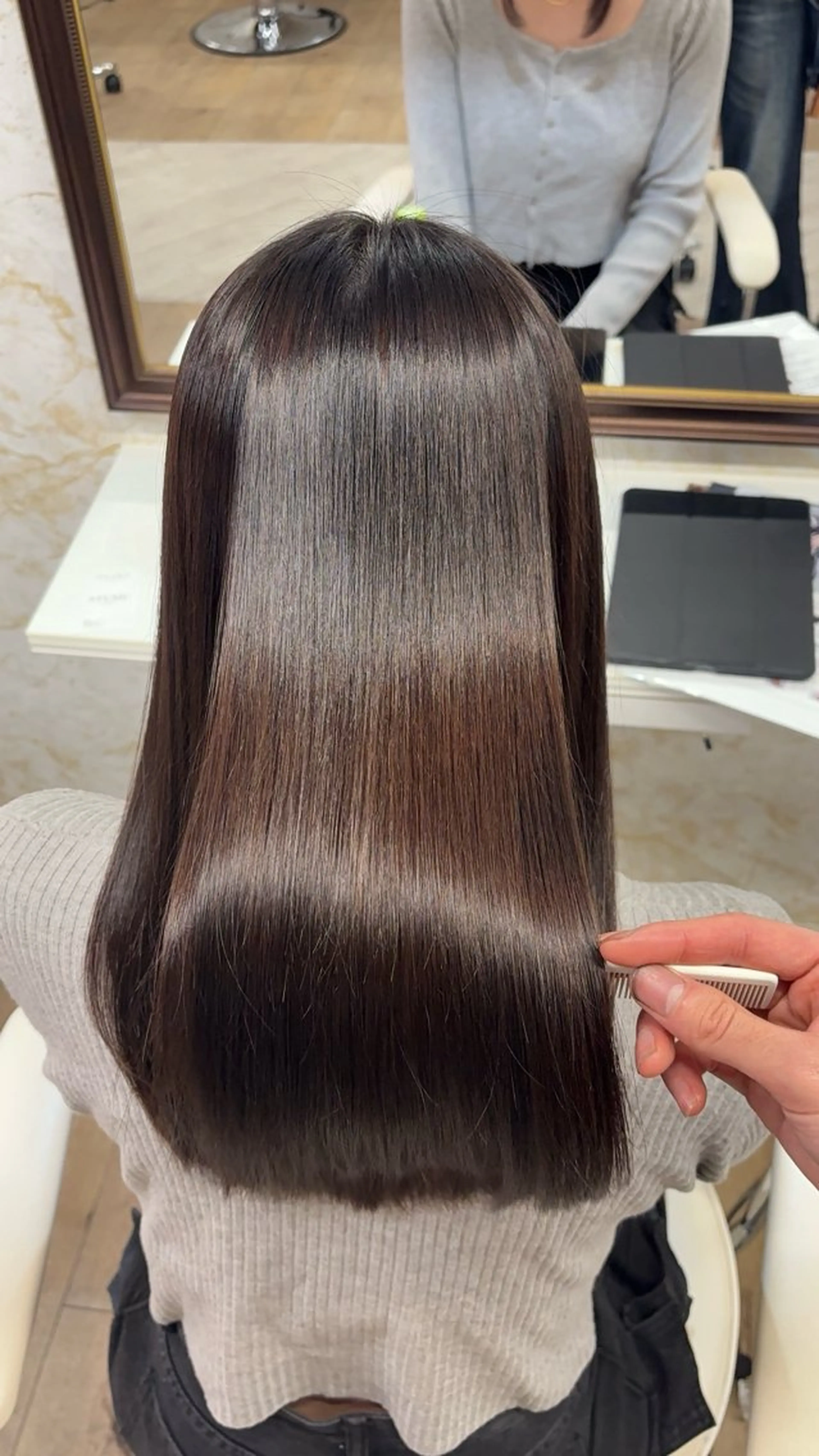 ロング 縮毛矯正 トリートメント 髪質改善特化💫 韓国ヘアAyumuのヘアスタイル