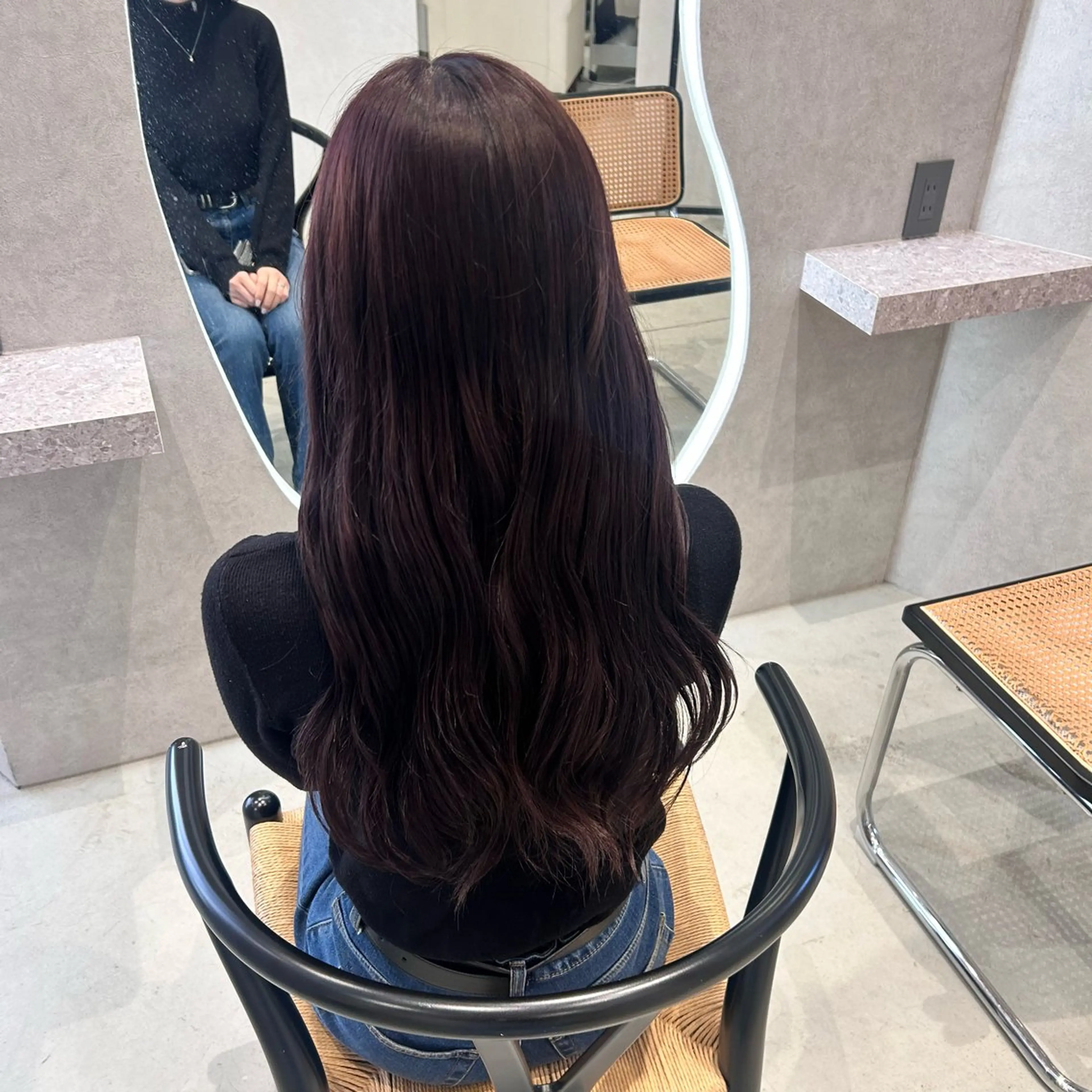 カラー ラベンダーカラー ヘアカラー 馬場 美咲のヘアスタイル