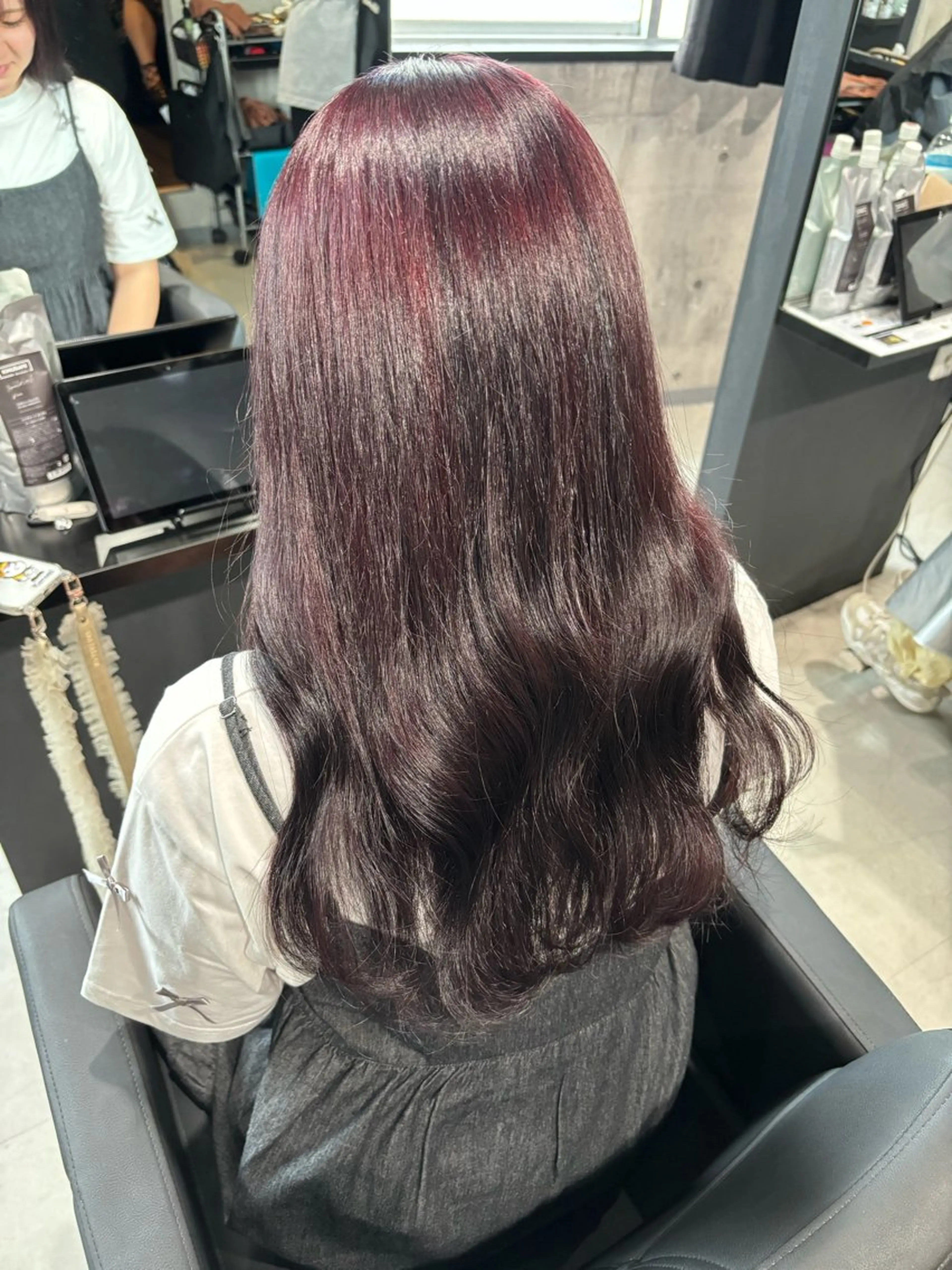 ロング カラー ラベンダーカラー ピンクカラー ピンクラベンダー カット ヘアカラー トリートメント _white【京橋店】所属・_WHITE / KENTOのヘアスタイル