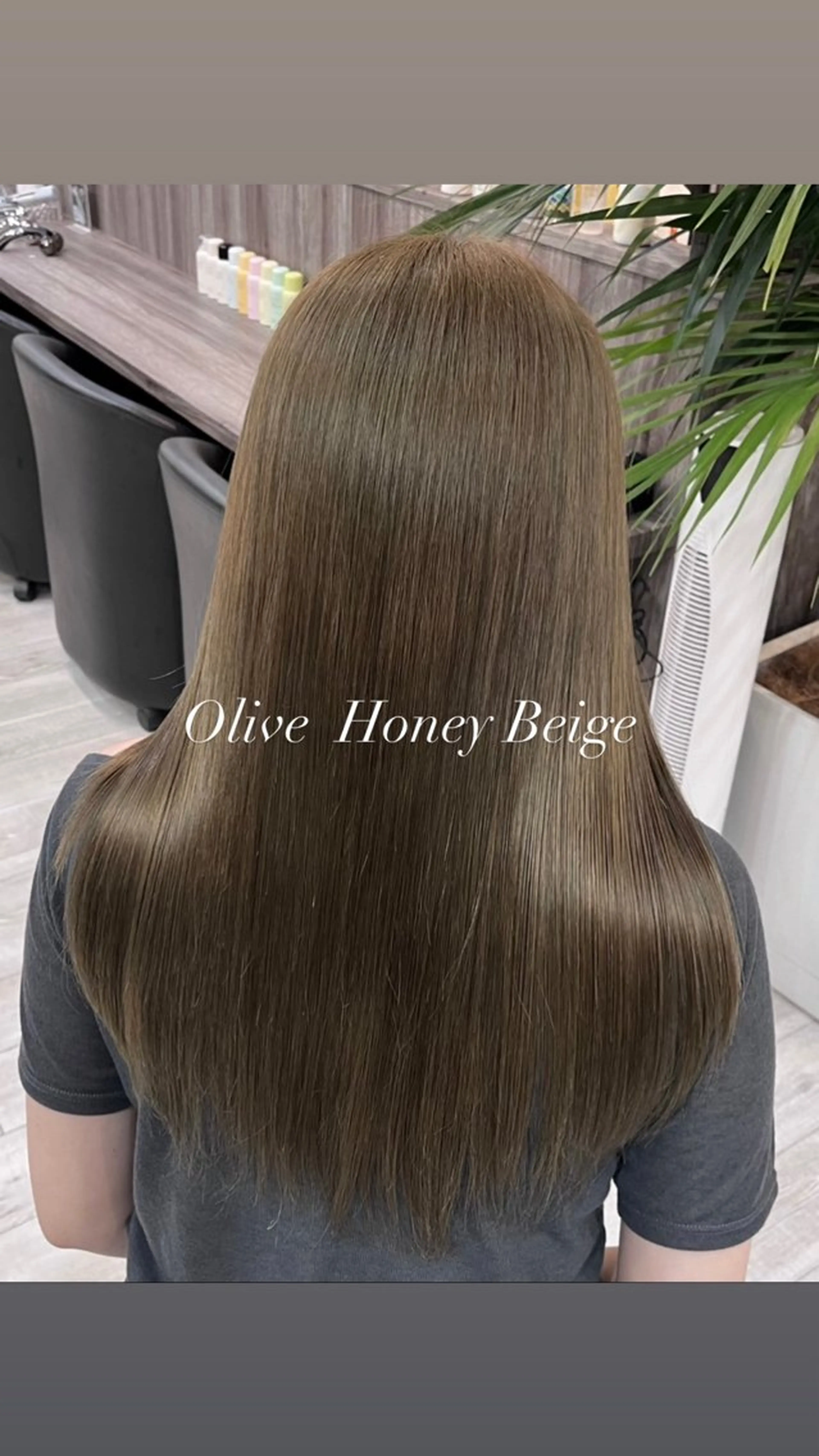 セミロング カット ヘアカラー トリートメント 西 沙菜/トレンド カラー/透明感カラーのヘアスタイル